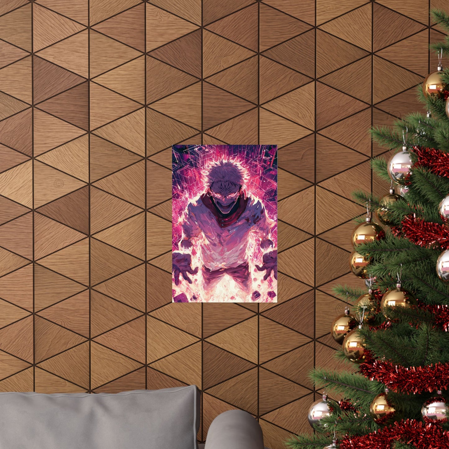 Ryomen Sukuna, Jujutsu Kaisen Anime Fan Art Vertical Poster Wall Art