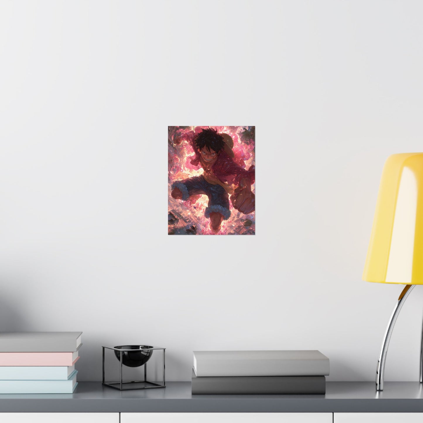Monkey D. Luffy, One Piece Anime Gomu Gomu No Mi Matte Vertical Poster Wall Art