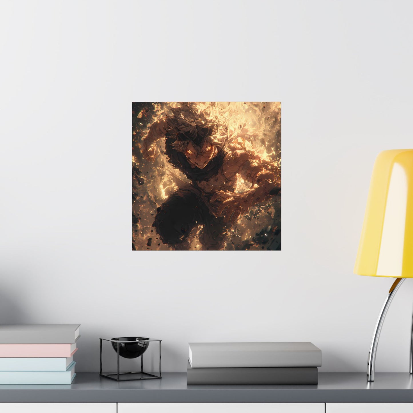 Black Clover Asta Anime Matte Vertical Poster Wall Art