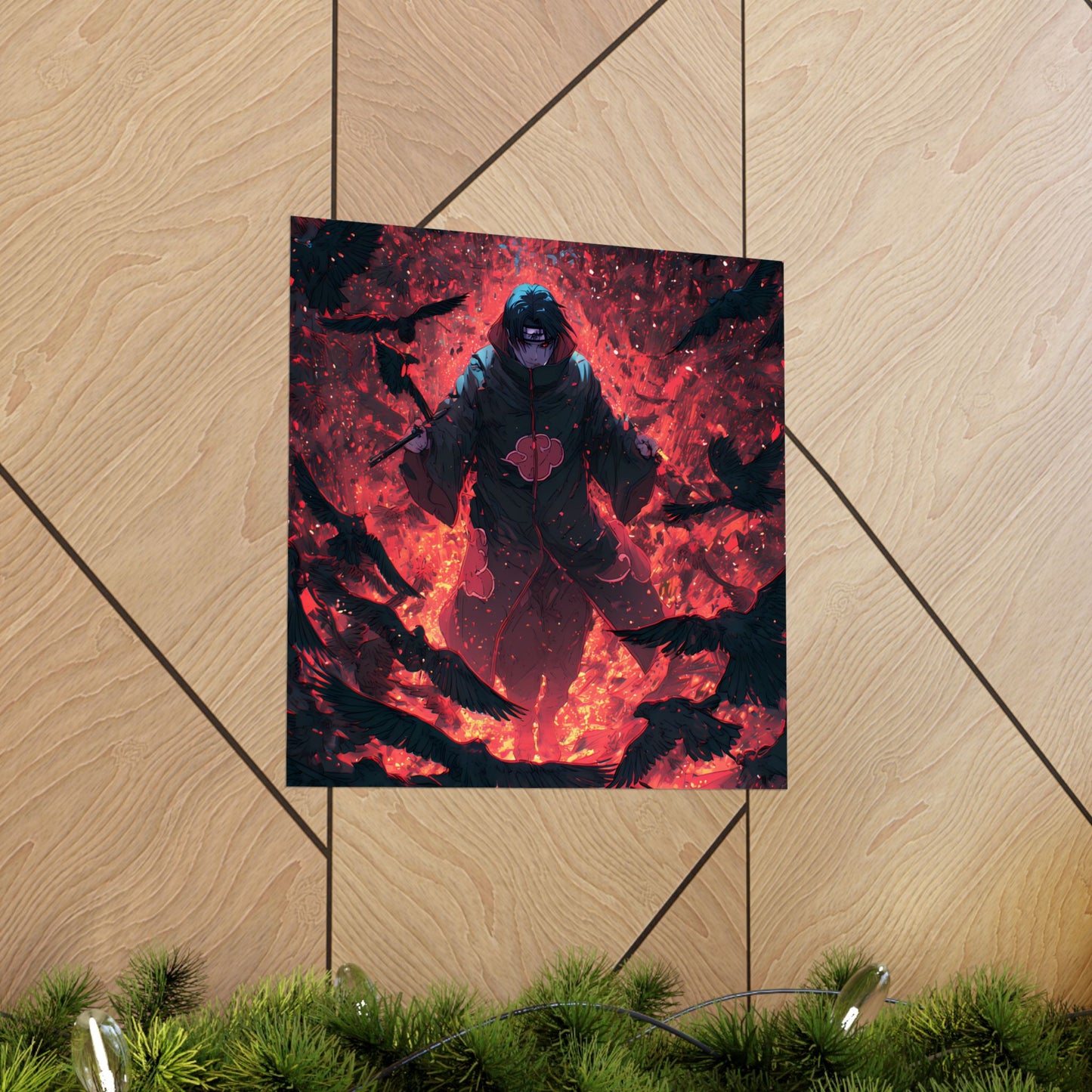 Itachi Uchiha, Tsukuyomi Naruto Shippuden Anime Fan Art Vertical Poster Wall Art