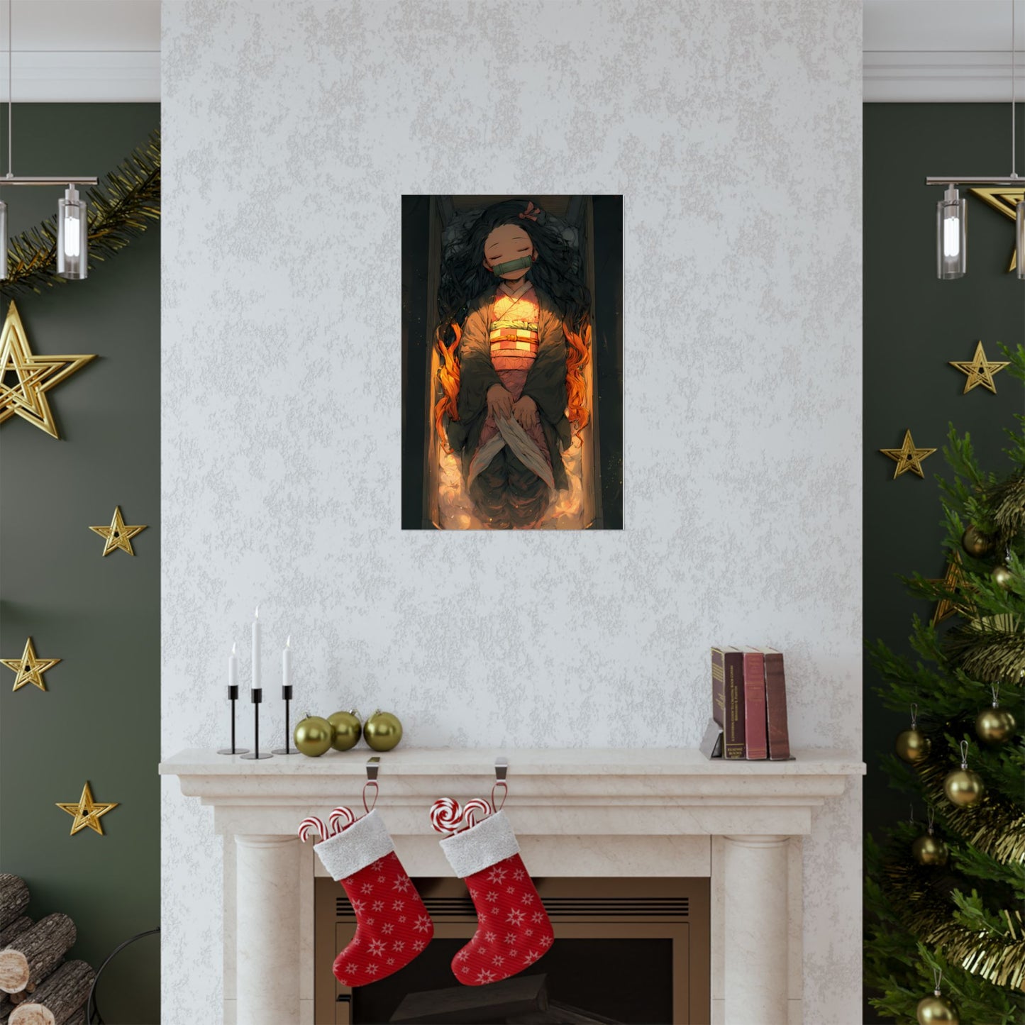 Sleeping Nezuko, Demon Slayer Anime Matte Vertical Poster Wall Art