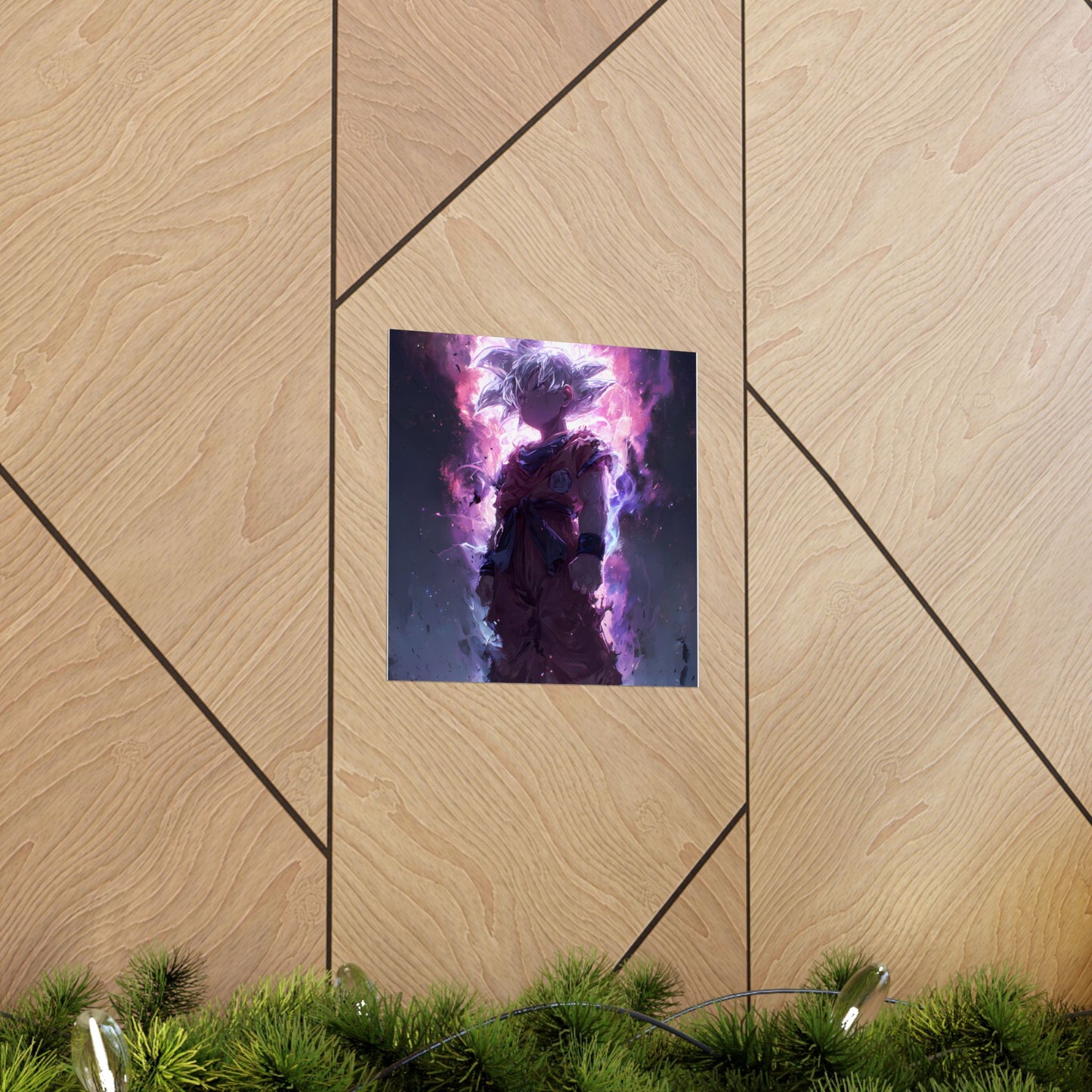 Ultra Instinct Kid Goku, UI Dragon Ball Super Matte Vertical Poster Wall Art