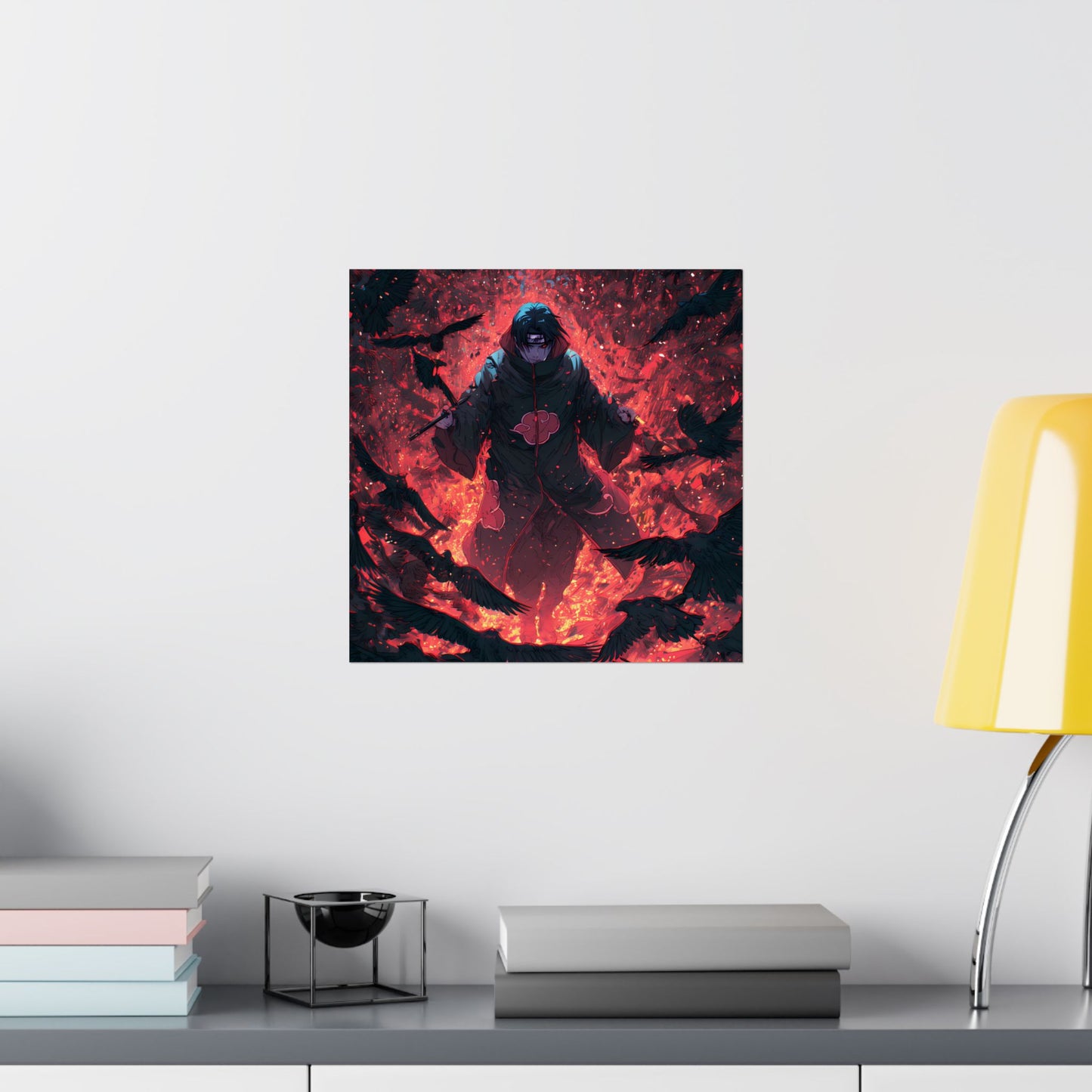 Itachi Uchiha, Tsukuyomi Naruto Shippuden Anime Fan Art Vertical Poster Wall Art