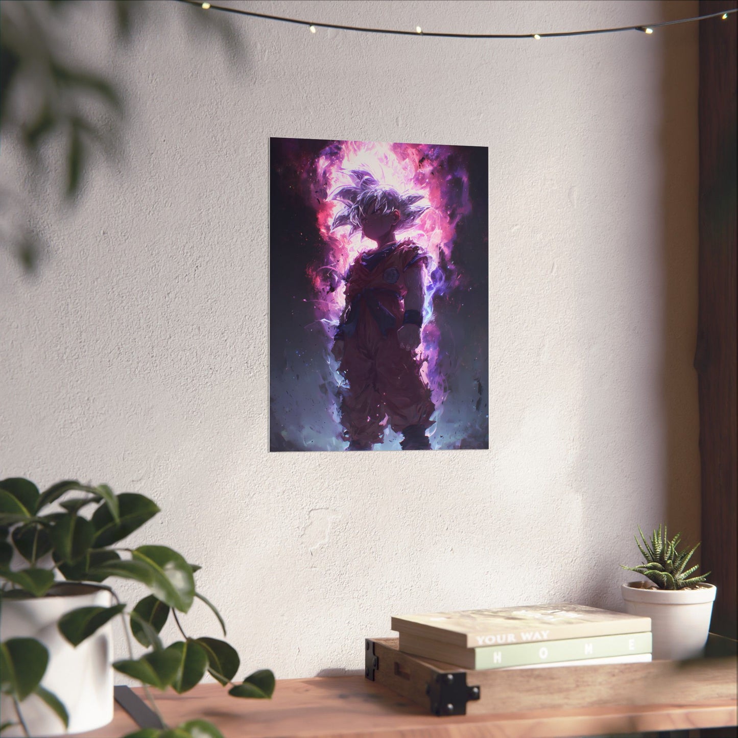 Ultra Instinct Kid Goku, UI Dragon Ball Super Matte Vertical Poster Wall Art