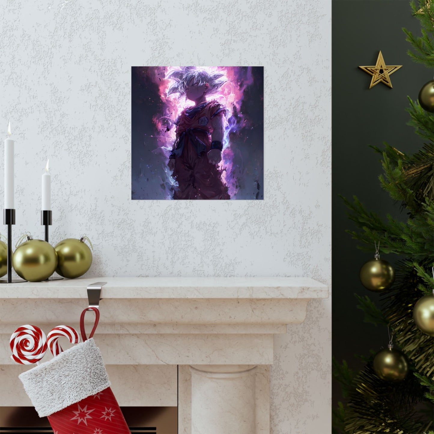 Ultra Instinct Kid Goku, UI Dragon Ball Super Matte Vertical Poster Wall Art