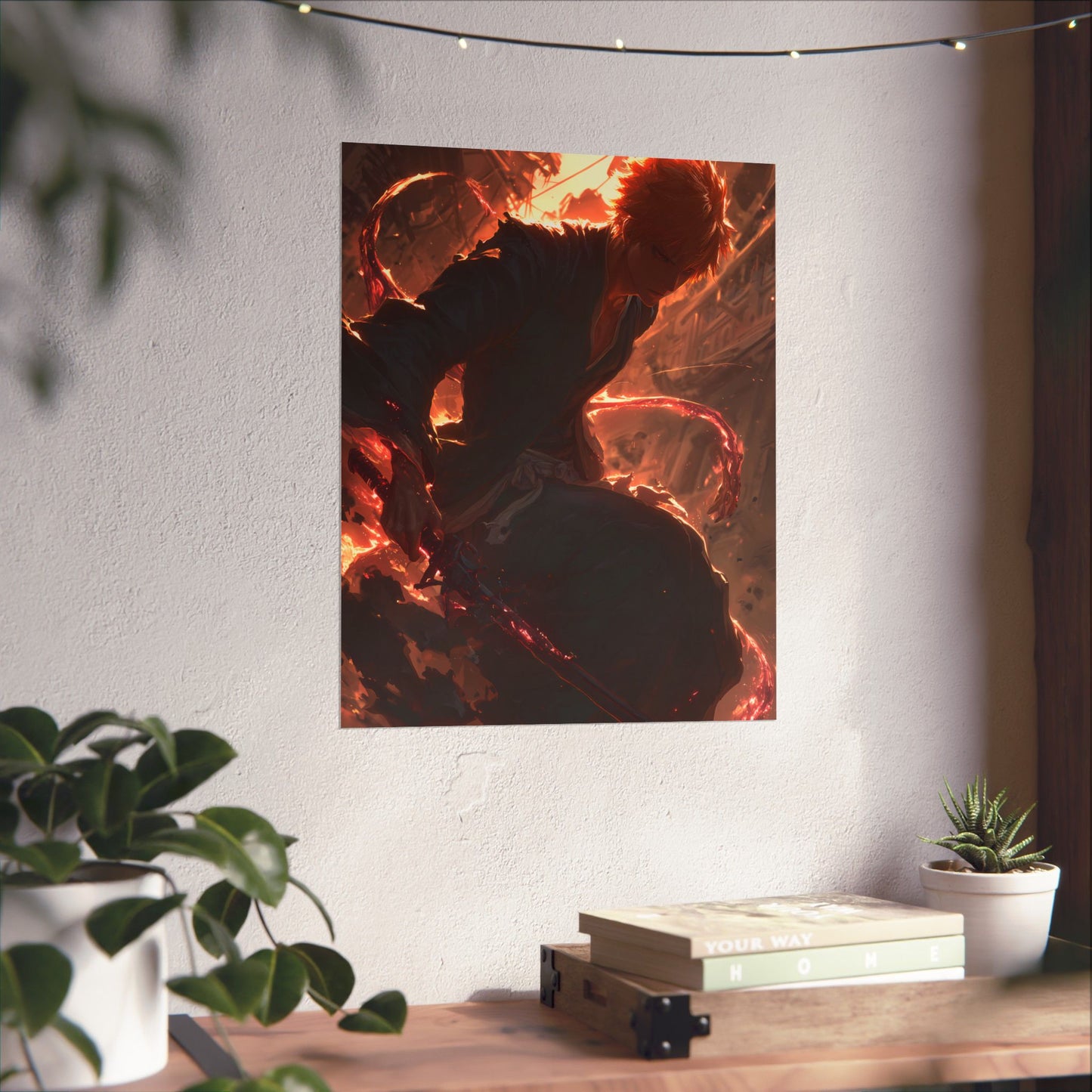 Ichigo Kurosaki Bleach Thousand Year Blood War Anime Matte Vertical Poster Wall Art