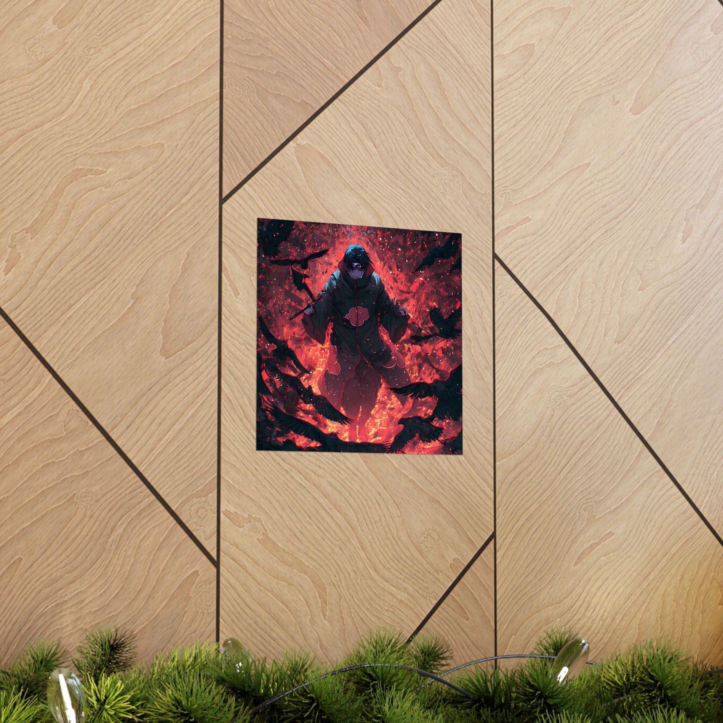 Itachi Uchiha, Tsukuyomi Naruto Shippuden Anime Fan Art Vertical Poster Wall Art