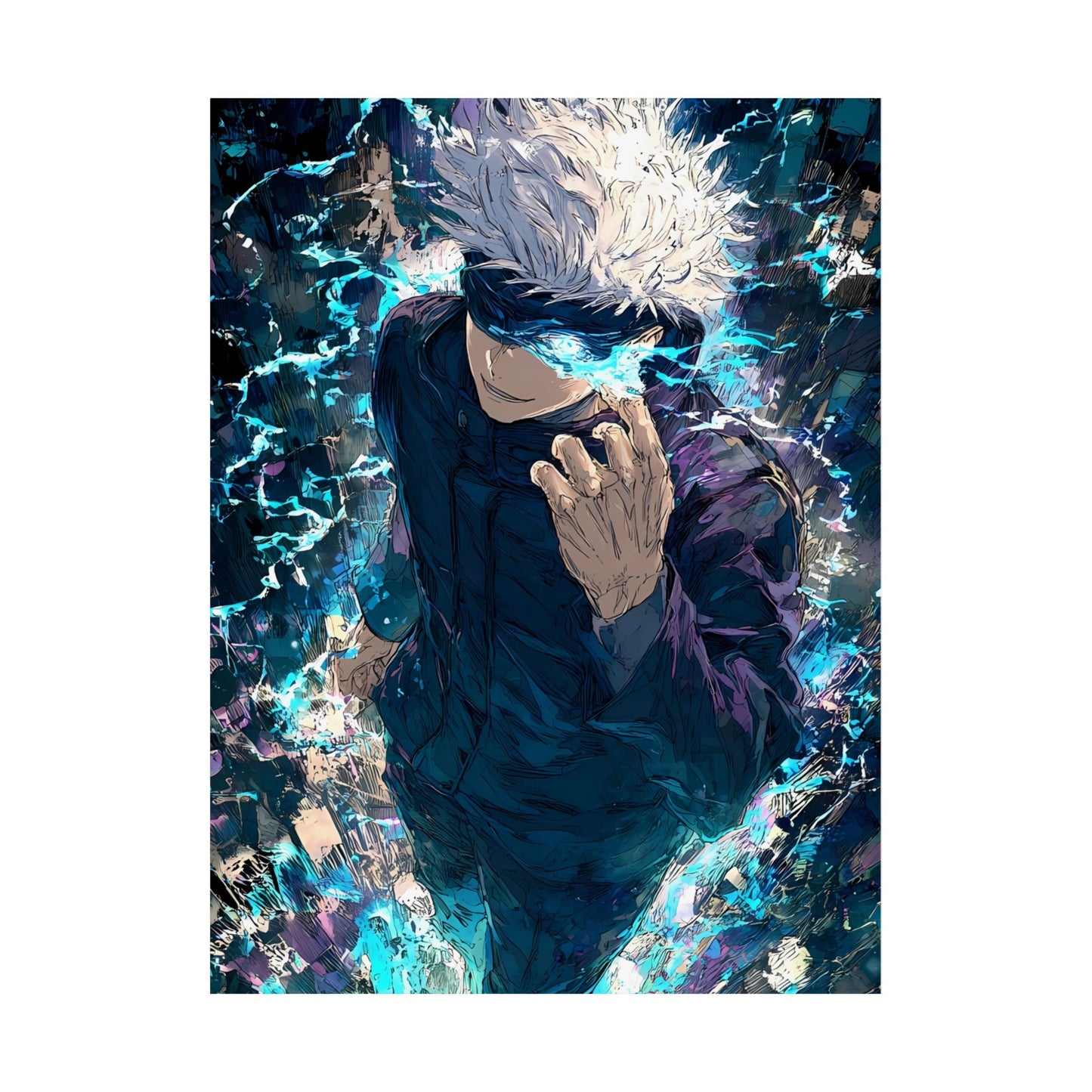 Jujutsu Kaisen Gojo Satoru Matte Vertical Poster Wall Art
