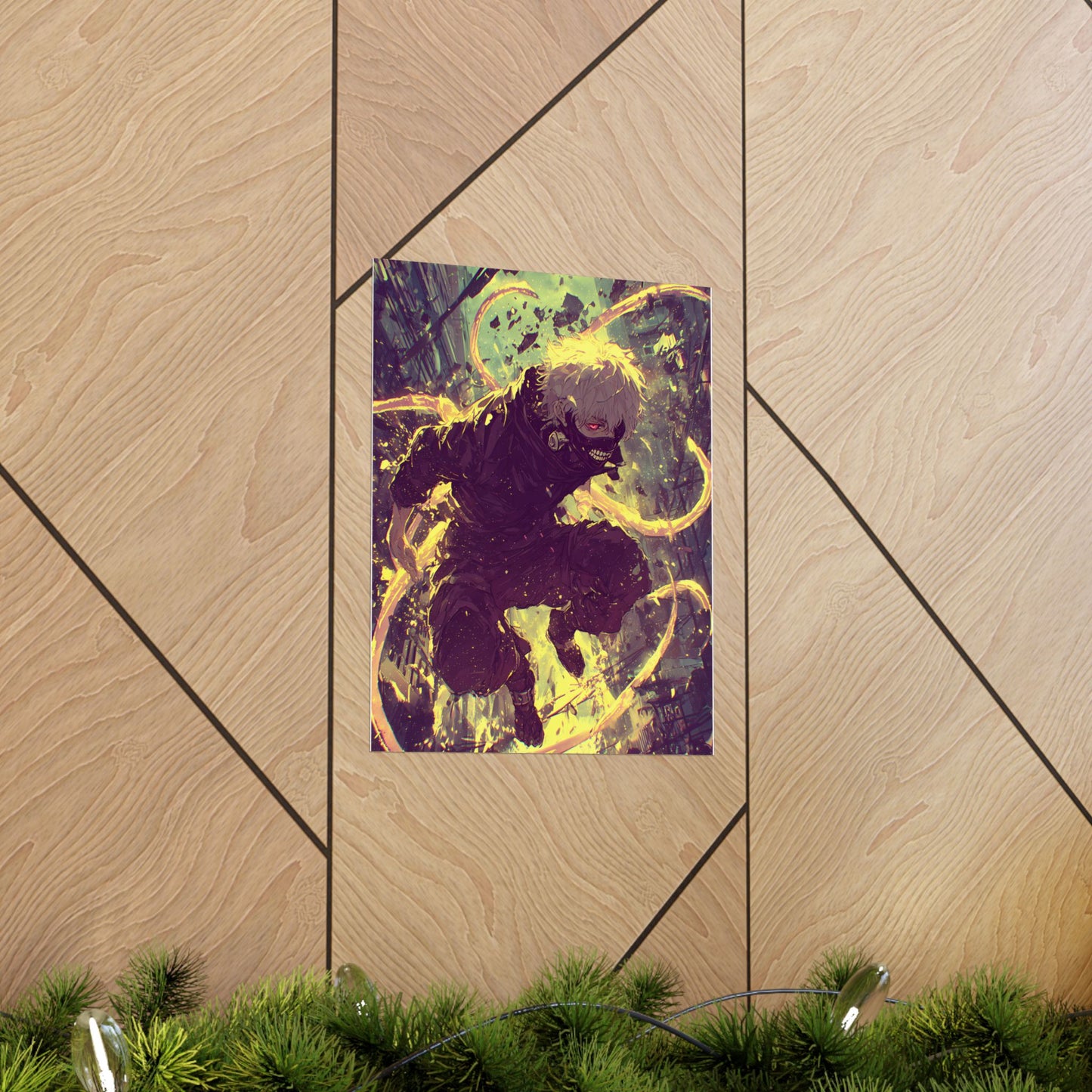 Tokyo Ghoul One Eyed Ghoul Kaneki Ken Anime Fan Art Matte Vertical Poster Wall Art