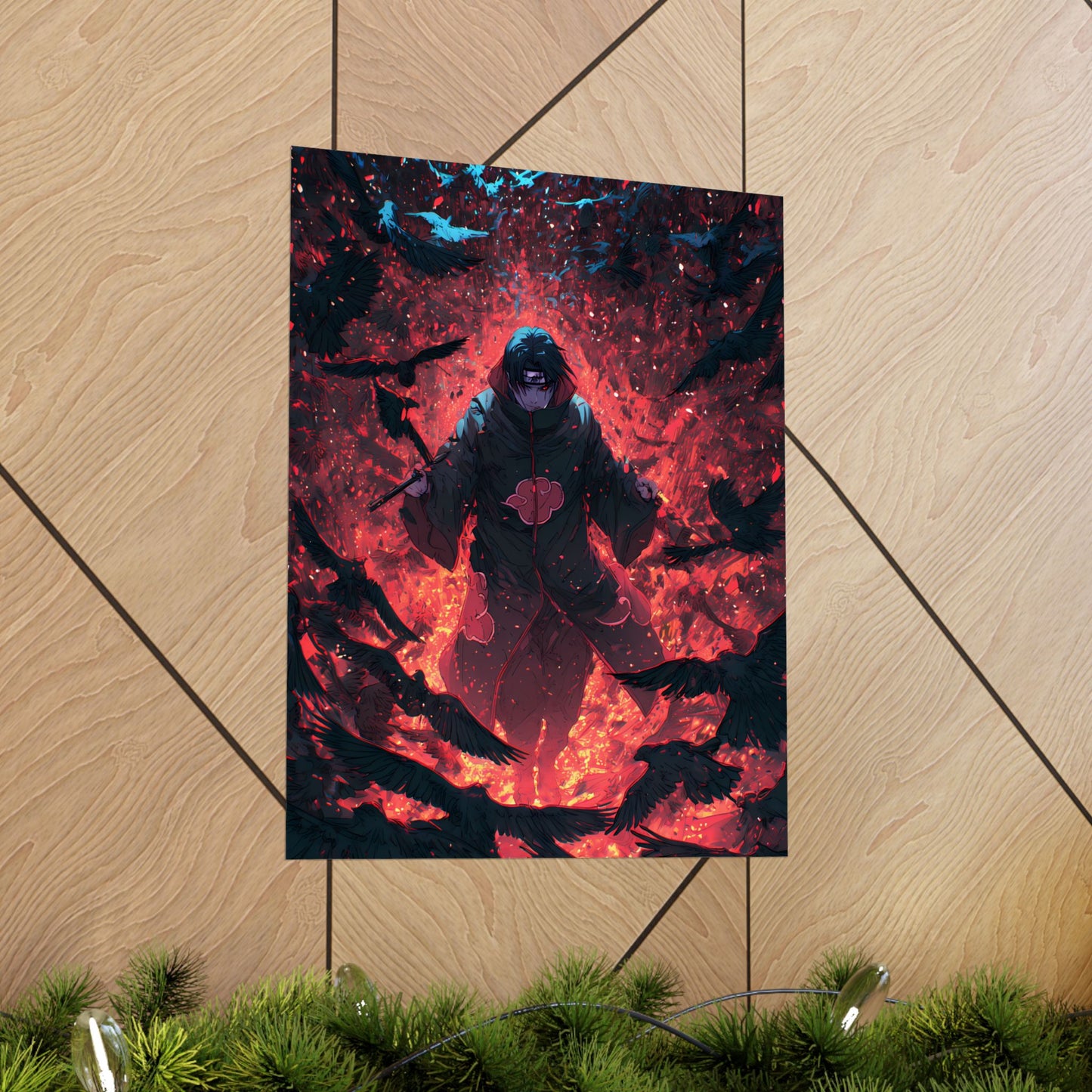 Itachi Uchiha, Tsukuyomi Naruto Shippuden Anime Fan Art Vertical Poster Wall Art