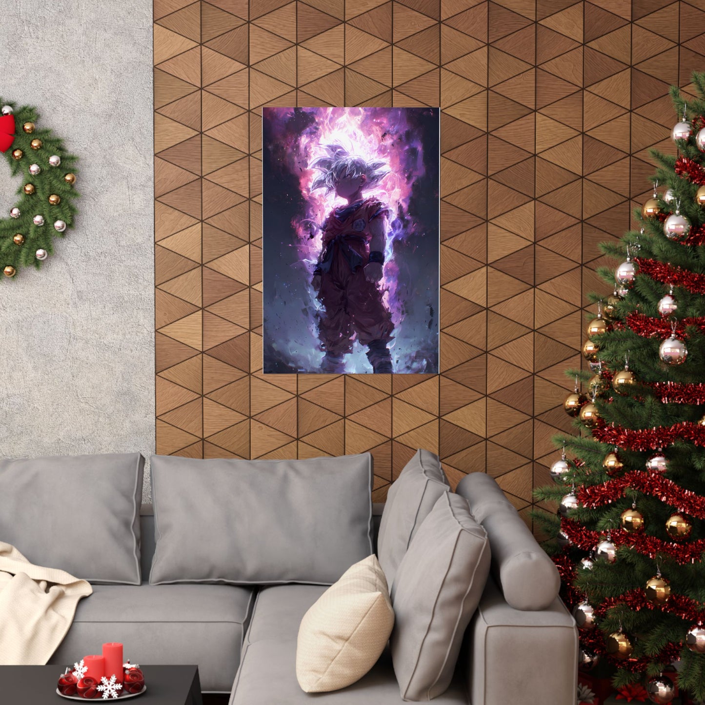 Ultra Instinct Kid Goku, UI Dragon Ball Super Matte Vertical Poster Wall Art
