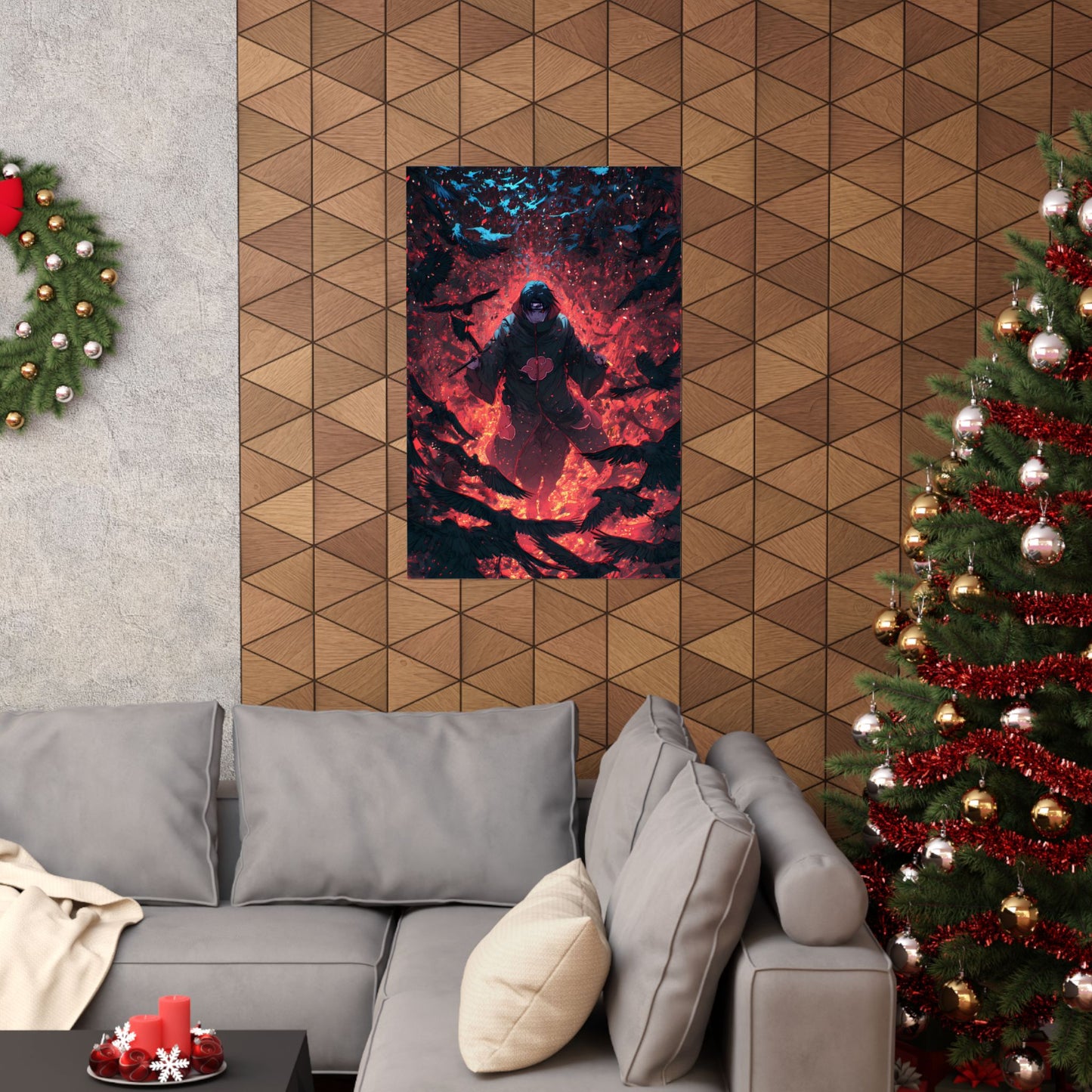 Itachi Uchiha, Tsukuyomi Naruto Shippuden Anime Fan Art Vertical Poster Wall Art