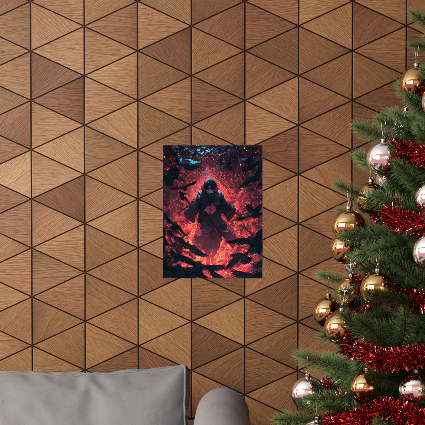 Itachi Uchiha, Tsukuyomi Naruto Shippuden Anime Fan Art Vertical Poster Wall Art