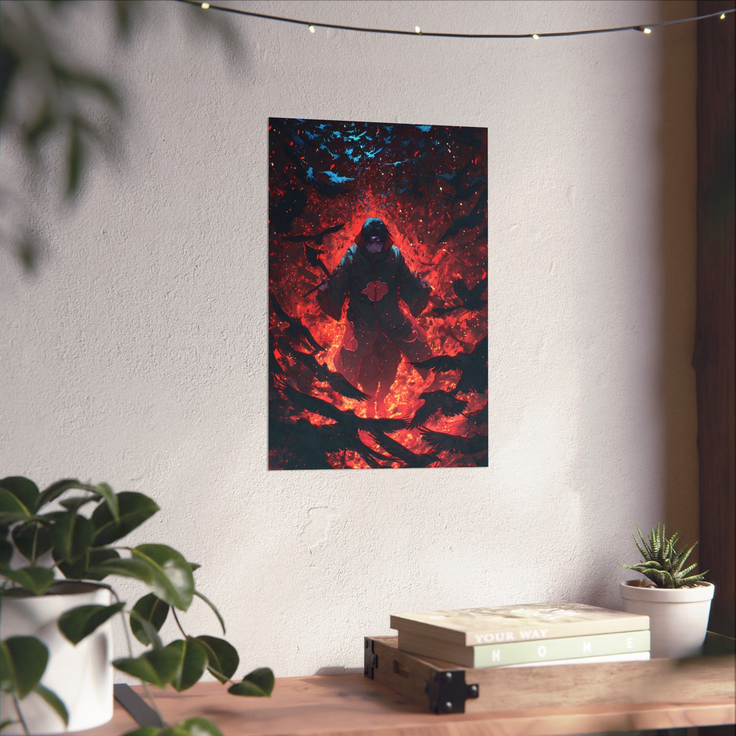 Itachi Uchiha, Tsukuyomi Naruto Shippuden Anime Fan Art Vertical Poster Wall Art