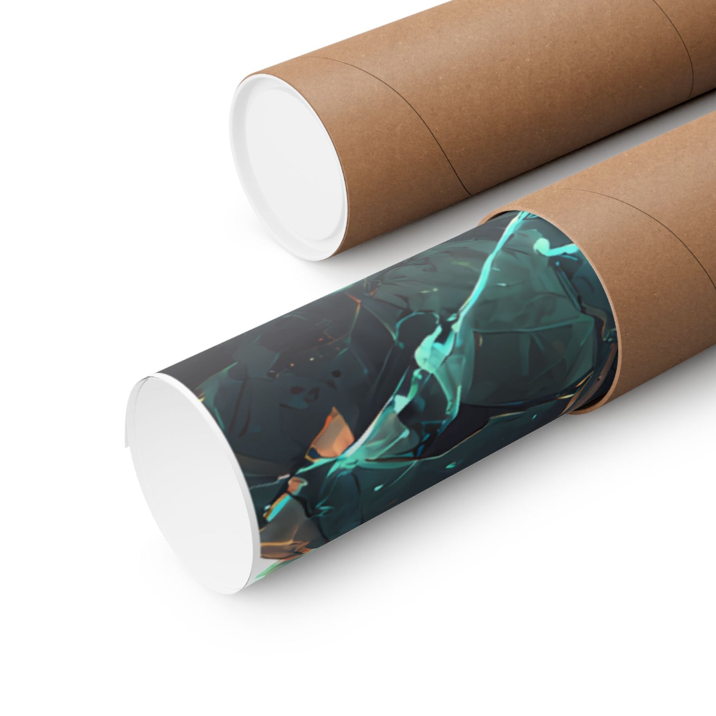 Saber and Emiya Shirou, Fate Stay Night Unlimited Blade Works Matte Vertical Poster Wall Art