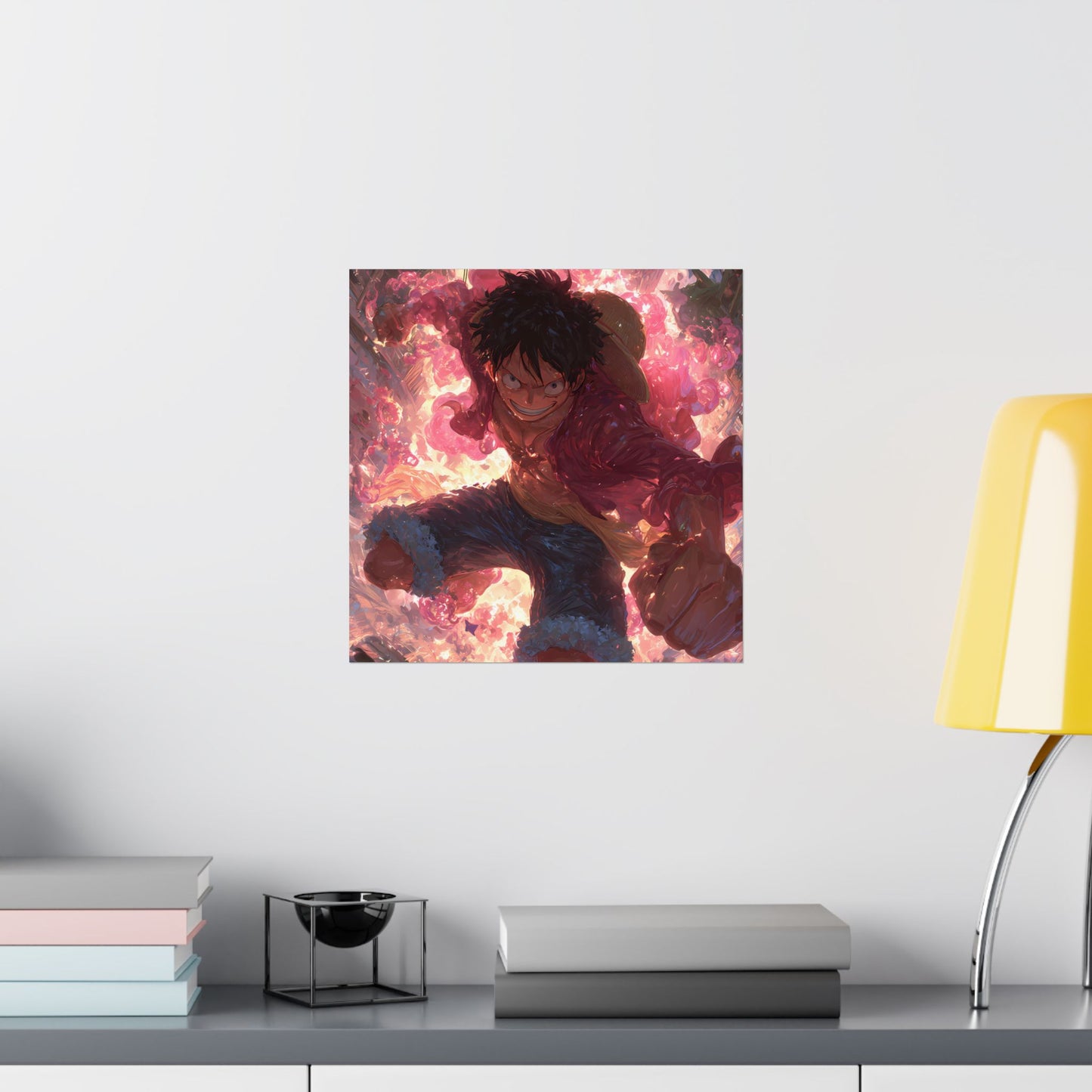 Monkey D. Luffy, One Piece Anime Gomu Gomu No Mi Matte Vertical Poster Wall Art