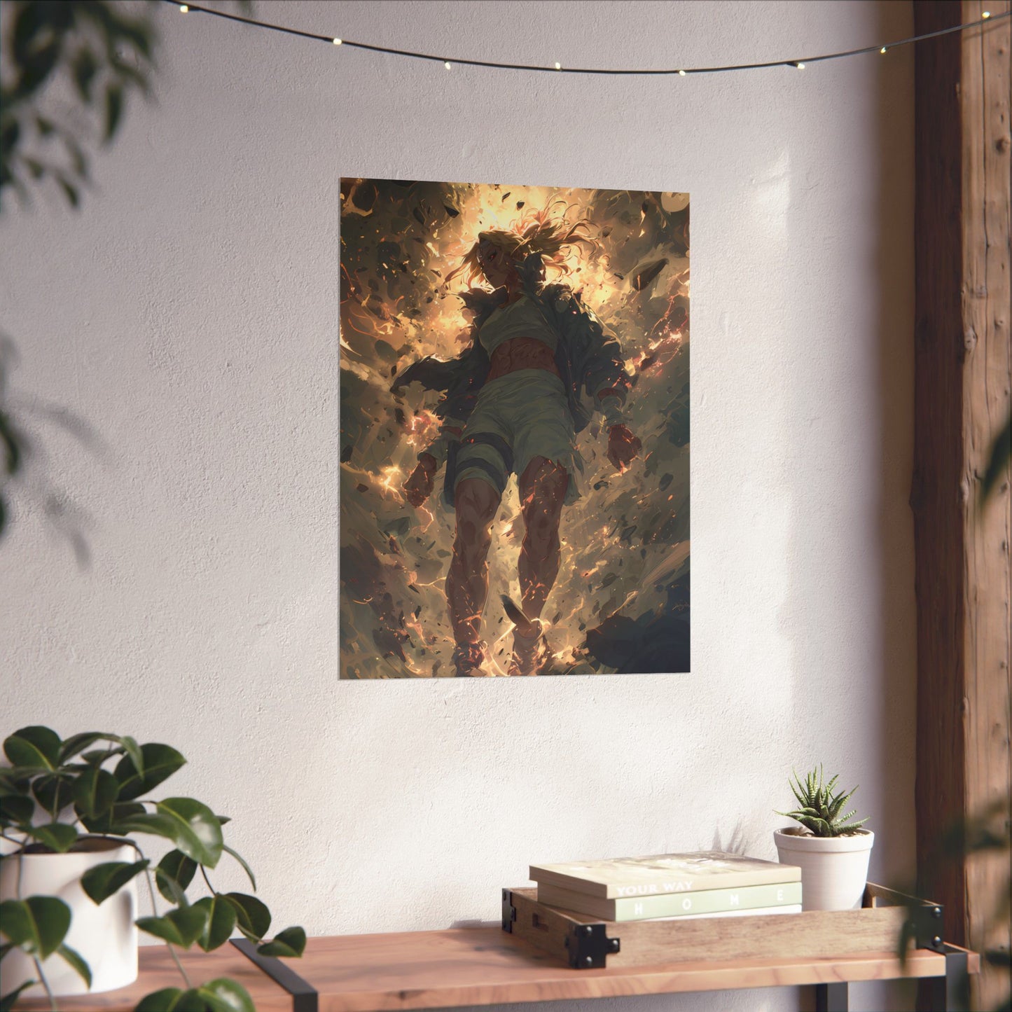 Tsunade Senju, Naruto Shippuden Anime Fan Art Matte Vertical Poster Wall Art