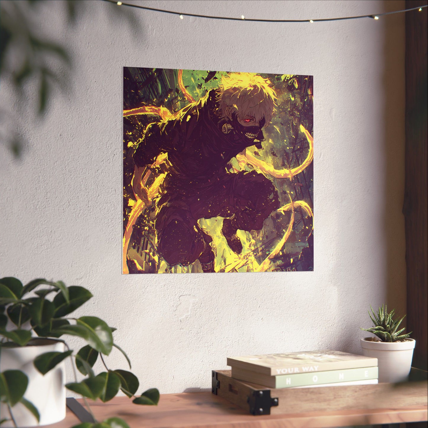 Tokyo Ghoul One Eyed Ghoul Kaneki Ken Anime Fan Art Matte Vertical Poster Wall Art