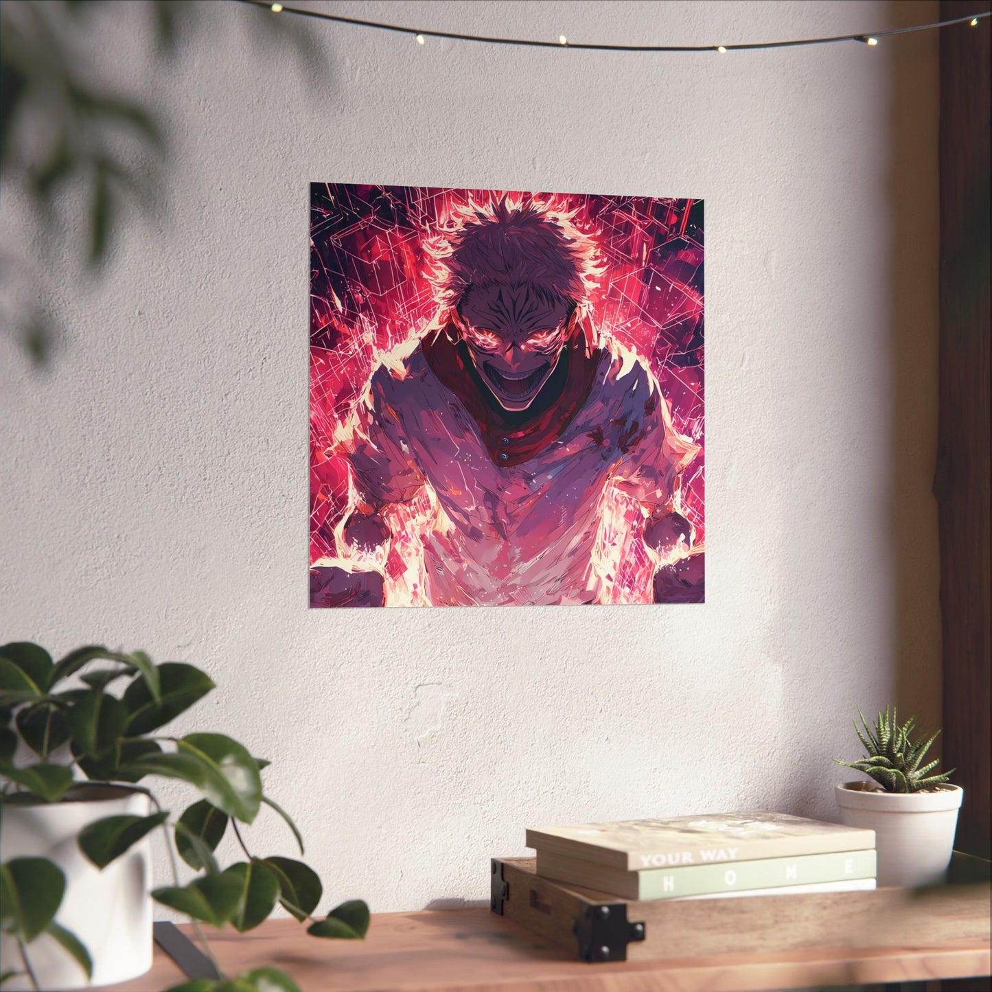 Ryomen Sukuna, Jujutsu Kaisen Anime Fan Art Vertical Poster Wall Art