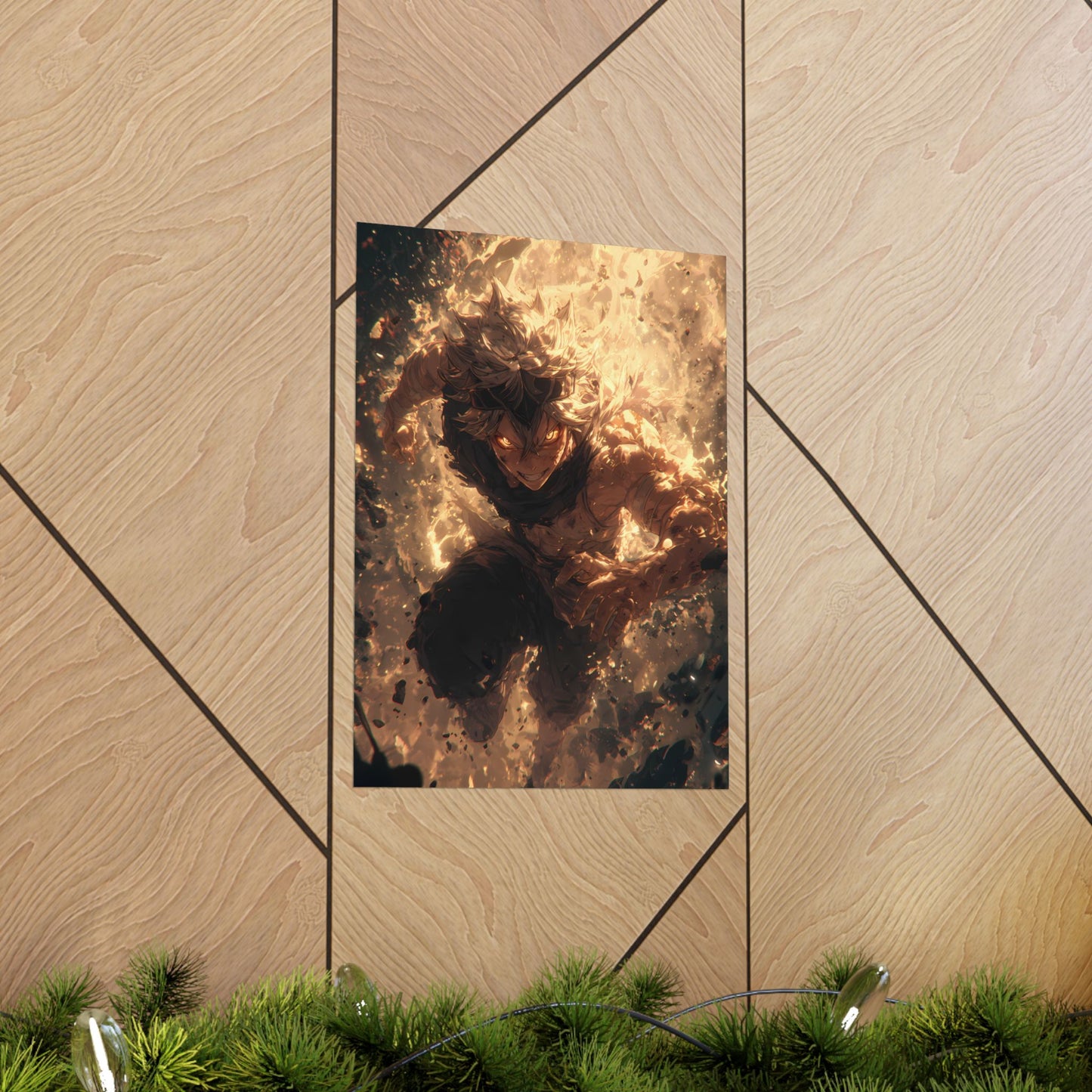 Black Clover Asta Anime Matte Vertical Poster Wall Art