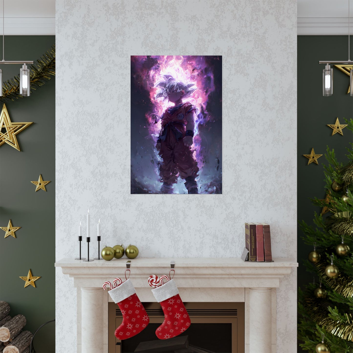 Ultra Instinct Kid Goku, UI Dragon Ball Super Matte Vertical Poster Wall Art