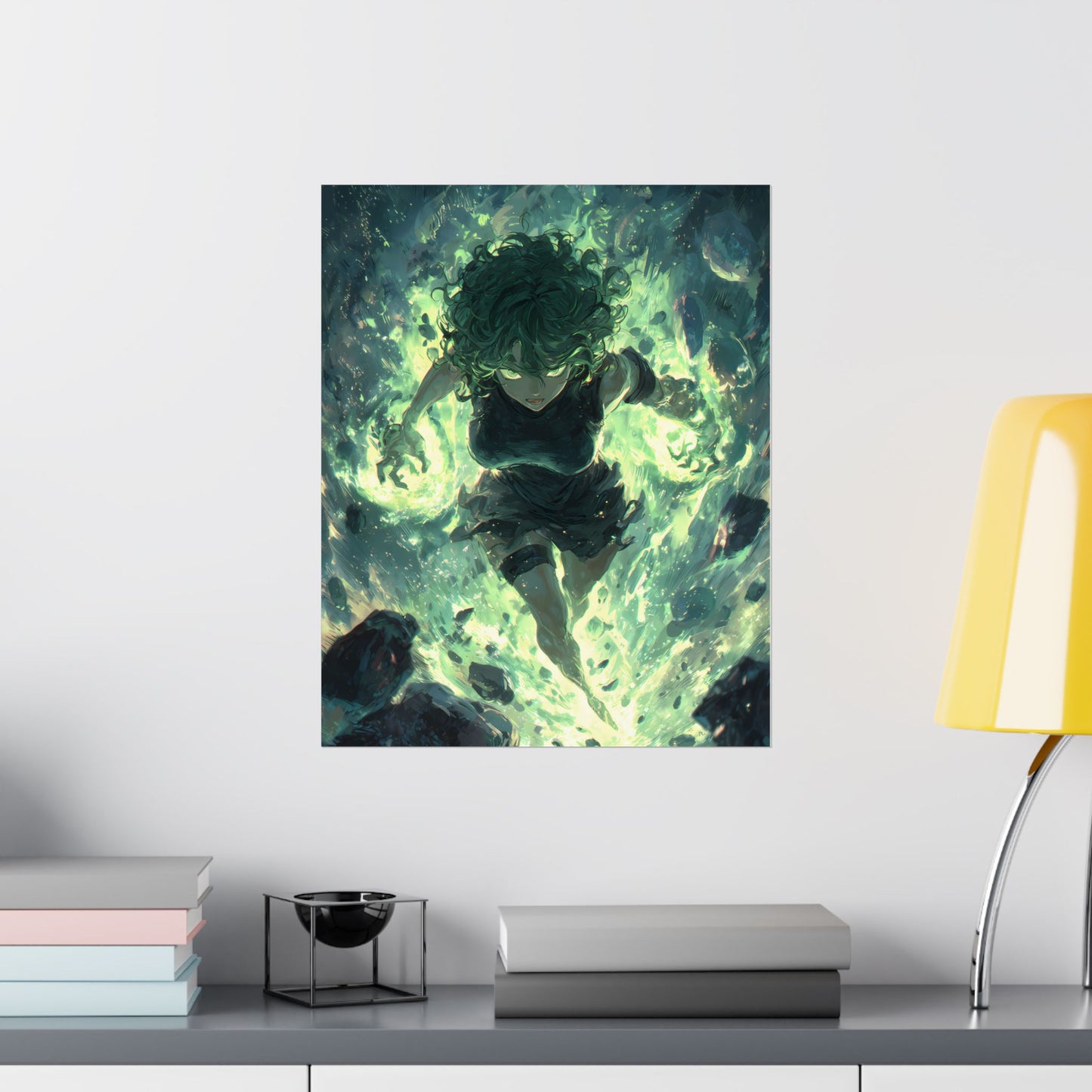 Tornado Of Terror Tatsumaki, One Punch Man Anime Matte Vertical Poster Wall Art