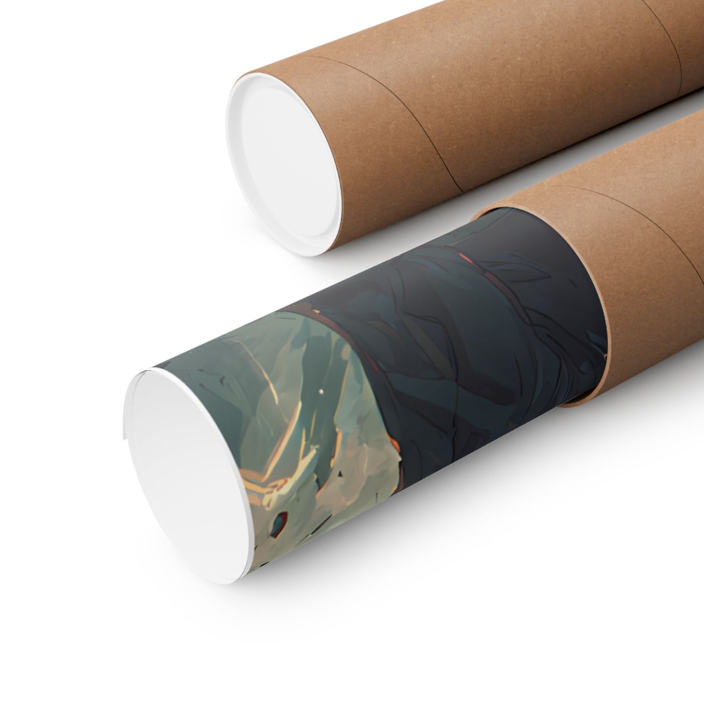 Saber and Emiya Shirou, Fate Stay Night Unlimited Blade Works Matte Vertical Poster Wall Art
