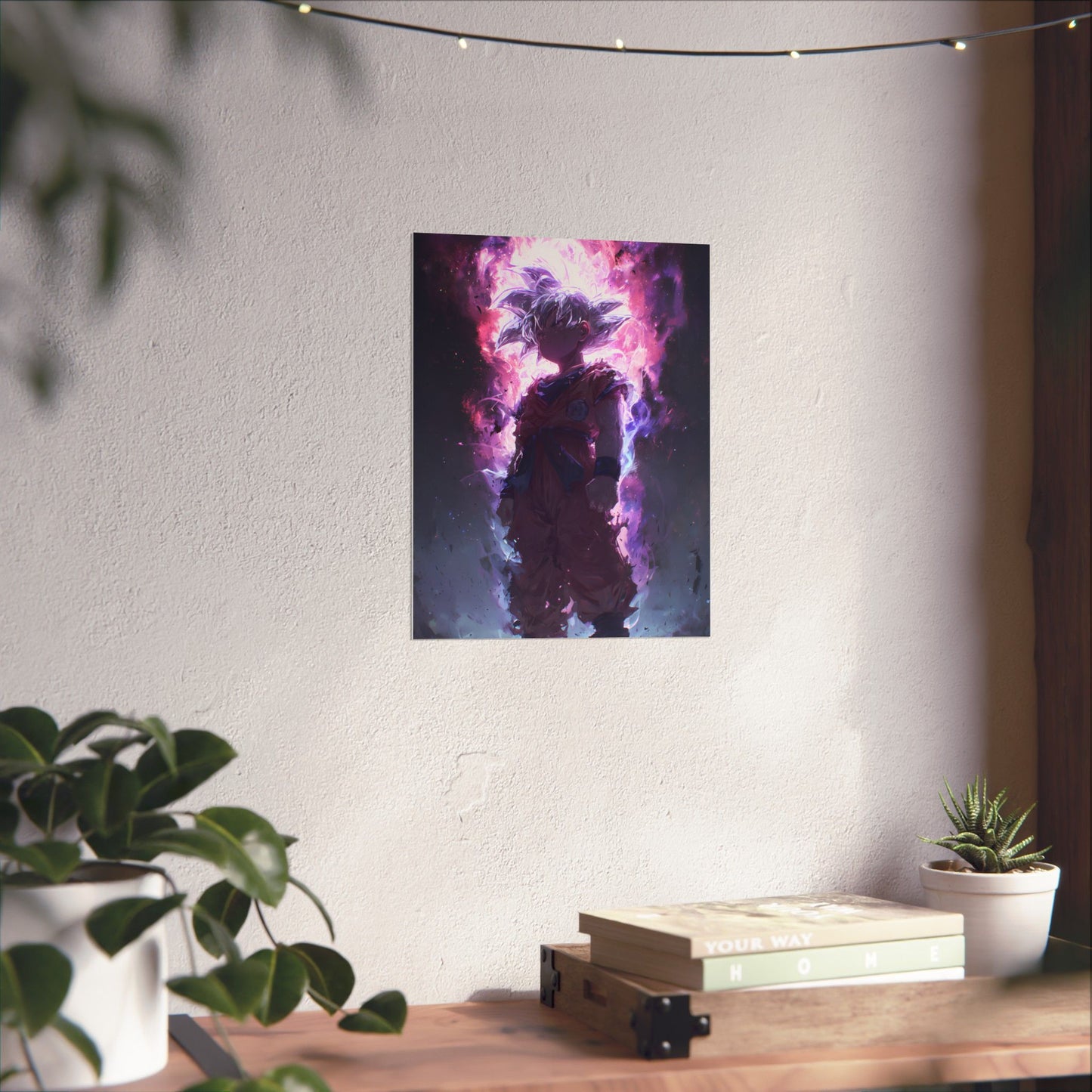 Ultra Instinct Kid Goku, UI Dragon Ball Super Matte Vertical Poster Wall Art