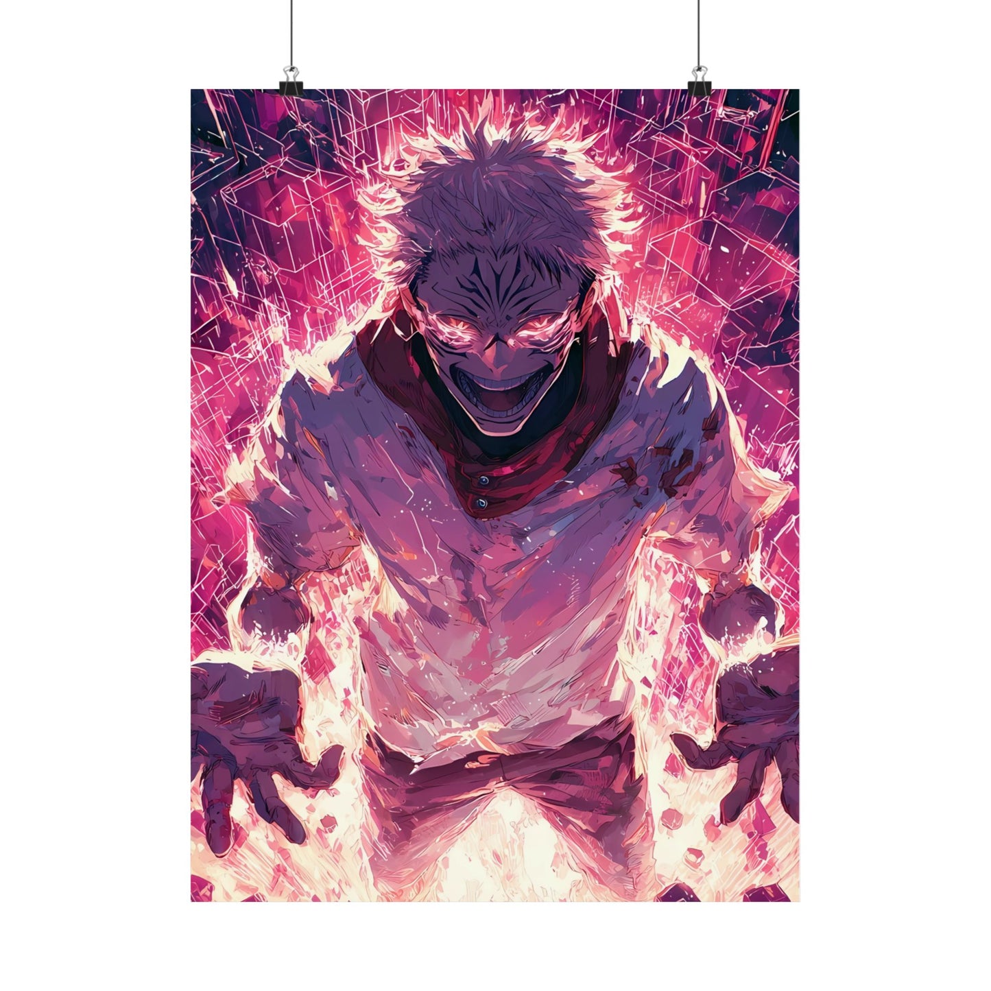 Ryomen Sukuna, Jujutsu Kaisen Anime Fan Art Vertical Poster Wall Art