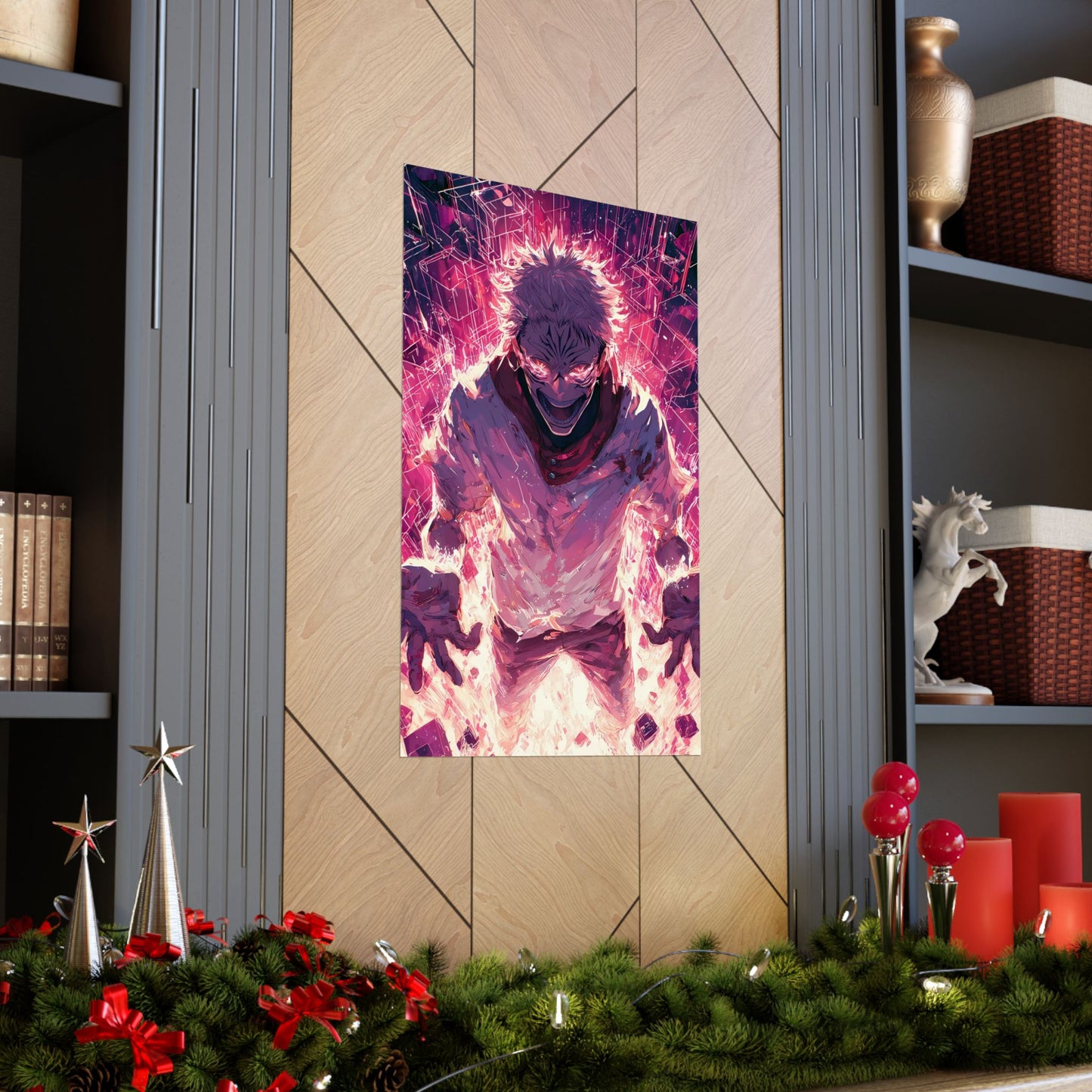 Ryomen Sukuna, Jujutsu Kaisen Anime Fan Art Vertical Poster Wall Art