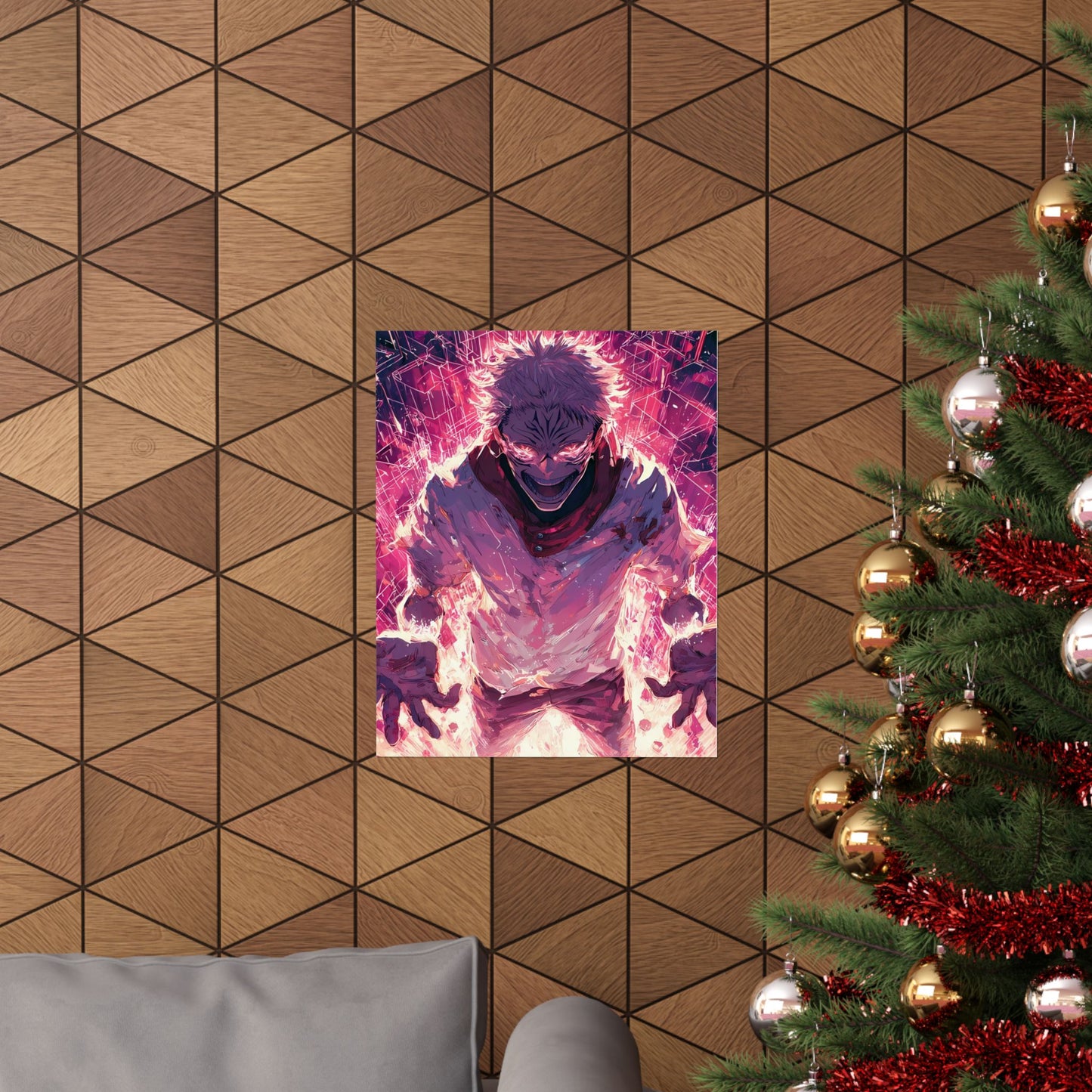 Ryomen Sukuna, Jujutsu Kaisen Anime Fan Art Vertical Poster Wall Art