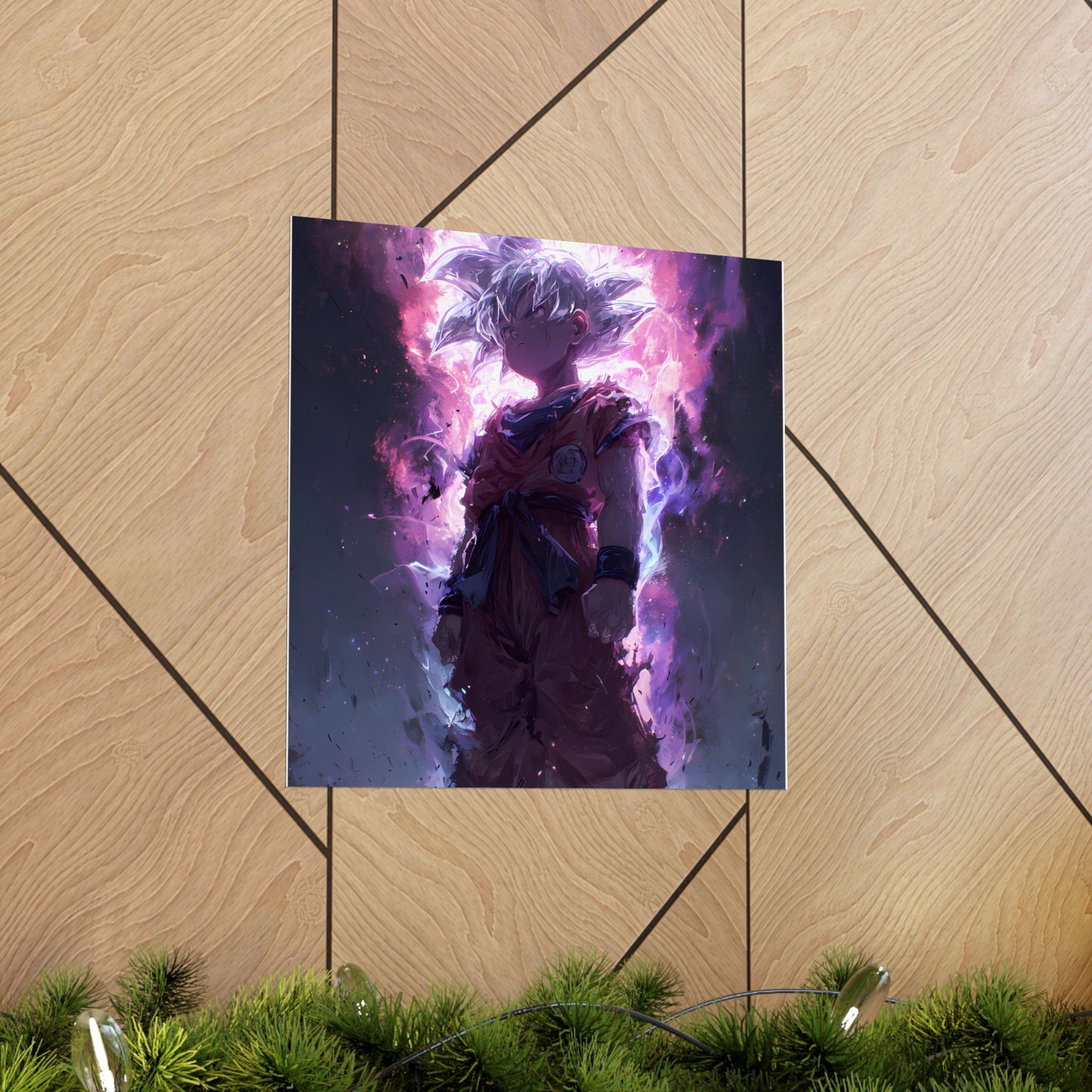Ultra Instinct Kid Goku, UI Dragon Ball Super Matte Vertical Poster Wall Art