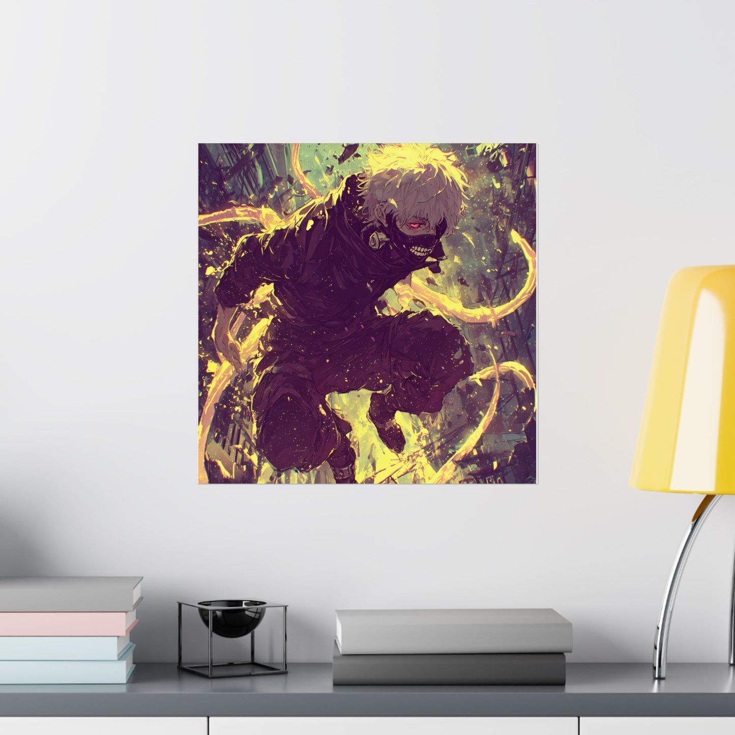 Tokyo Ghoul One Eyed Ghoul Kaneki Ken Anime Fan Art Matte Vertical Poster Wall Art