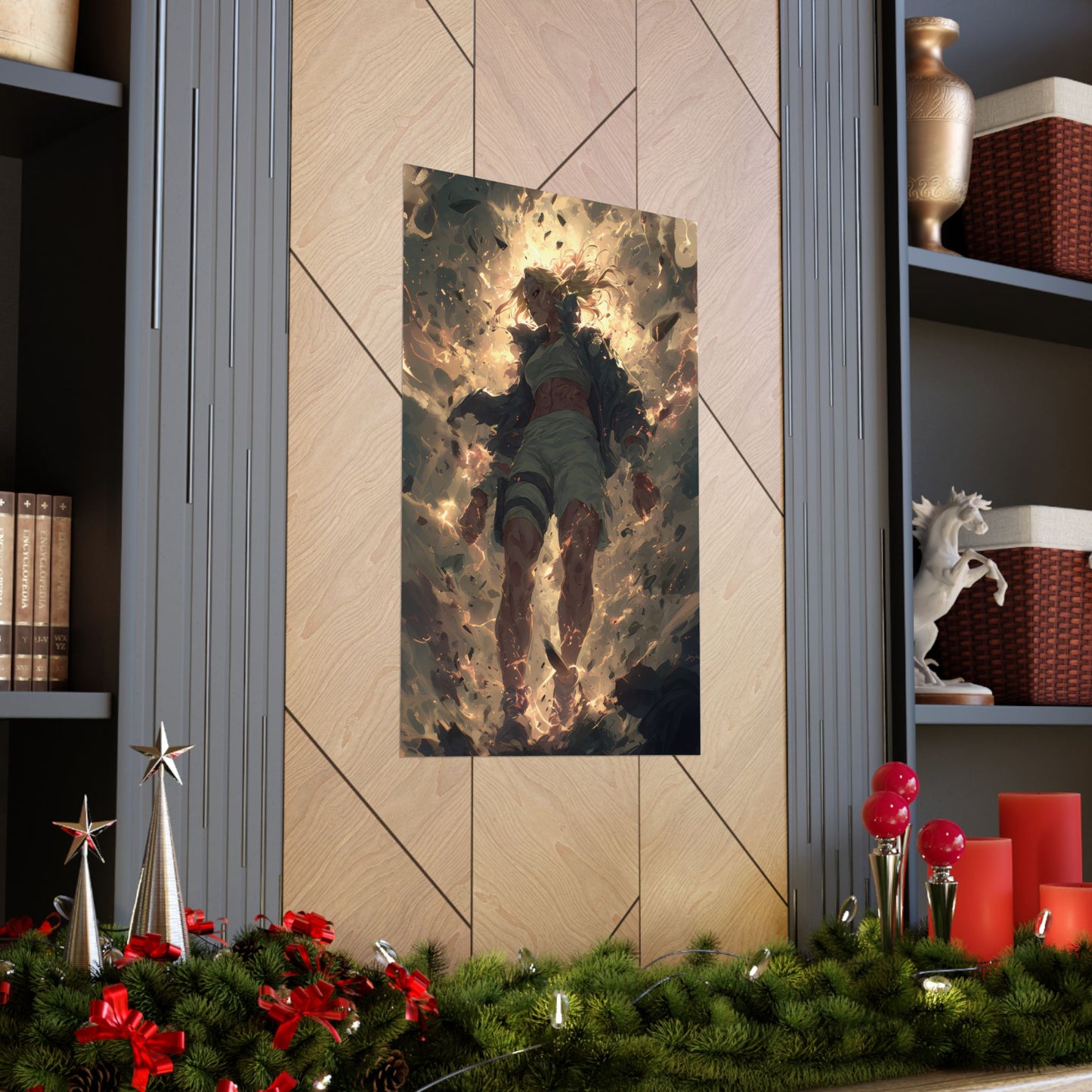 Tsunade Senju, Naruto Shippuden Anime Fan Art Matte Vertical Poster Wall Art