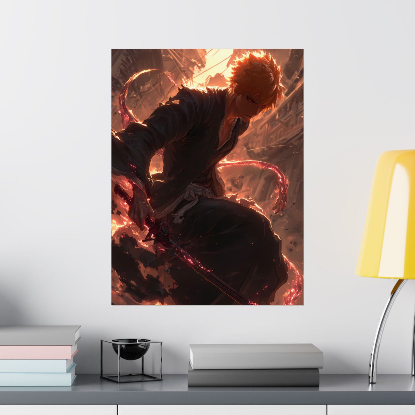 Ichigo Kurosaki Bleach Thousand Year Blood War Anime Matte Vertical Poster Wall Art