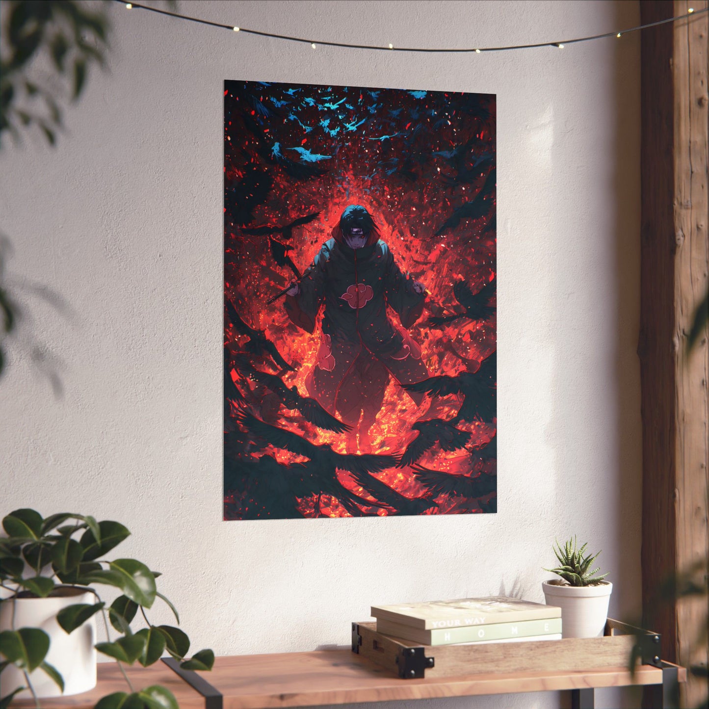 Itachi Uchiha, Tsukuyomi Naruto Shippuden Anime Fan Art Vertical Poster Wall Art