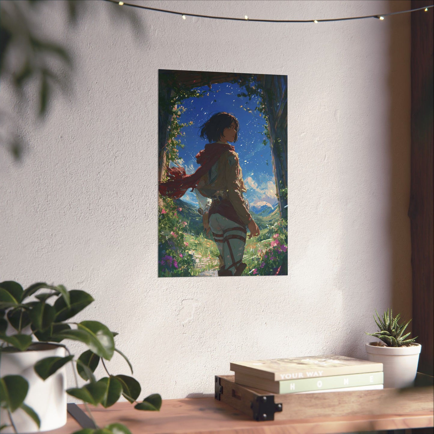 Mikasa Ackerman, Attack On Titan Anime Fan Art Matte Vertical Poster Wall Art