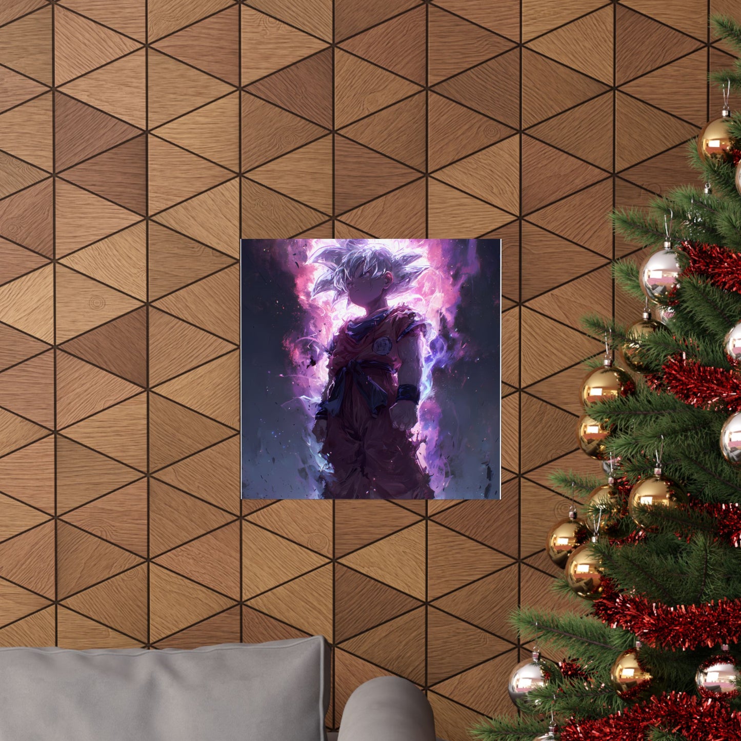Ultra Instinct Kid Goku, UI Dragon Ball Super Matte Vertical Poster Wall Art