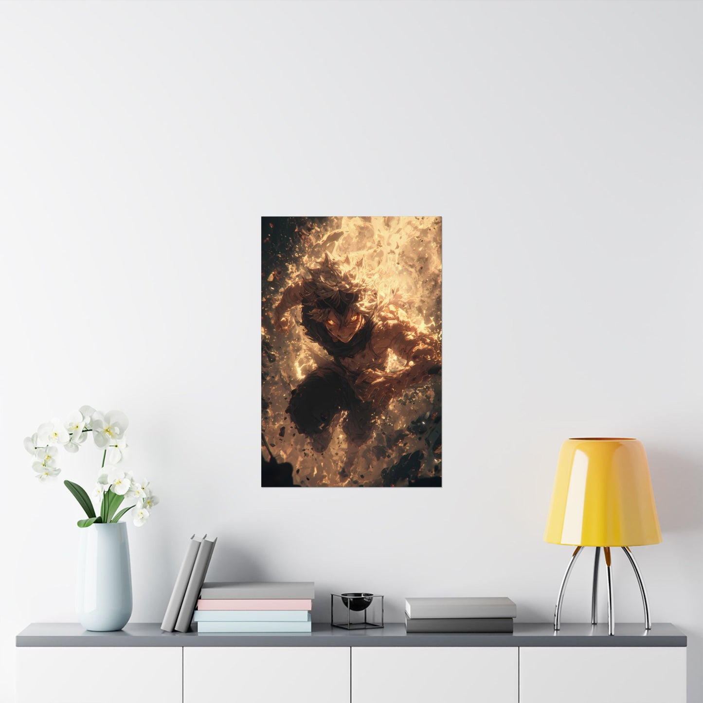 Black Clover Asta Anime Matte Vertical Poster Wall Art