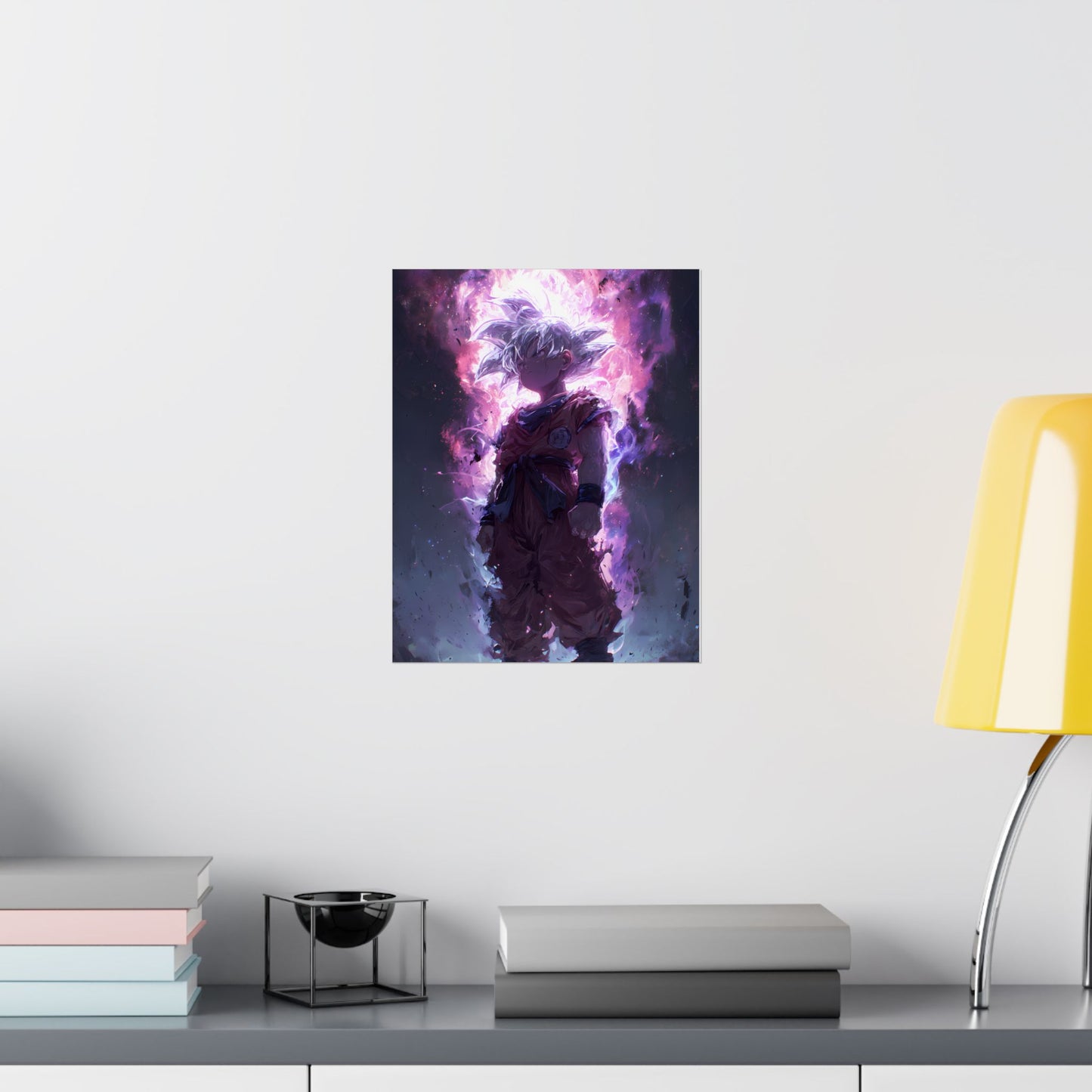 Ultra Instinct Kid Goku, UI Dragon Ball Super Matte Vertical Poster Wall Art