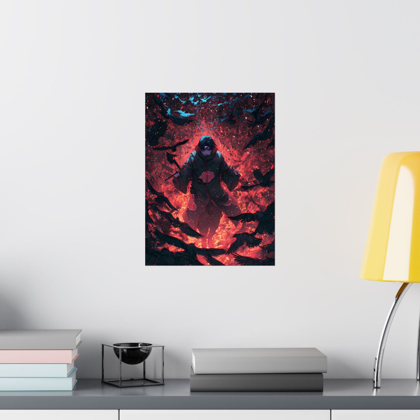 Itachi Uchiha, Tsukuyomi Naruto Shippuden Anime Fan Art Vertical Poster Wall Art