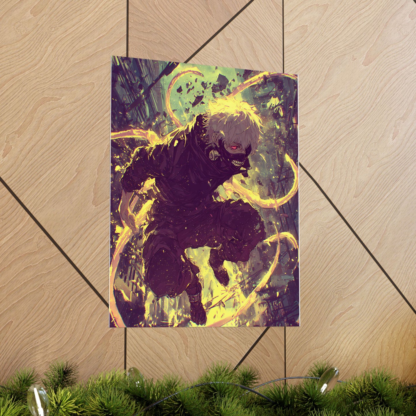 Tokyo Ghoul One Eyed Ghoul Kaneki Ken Anime Fan Art Matte Vertical Poster Wall Art