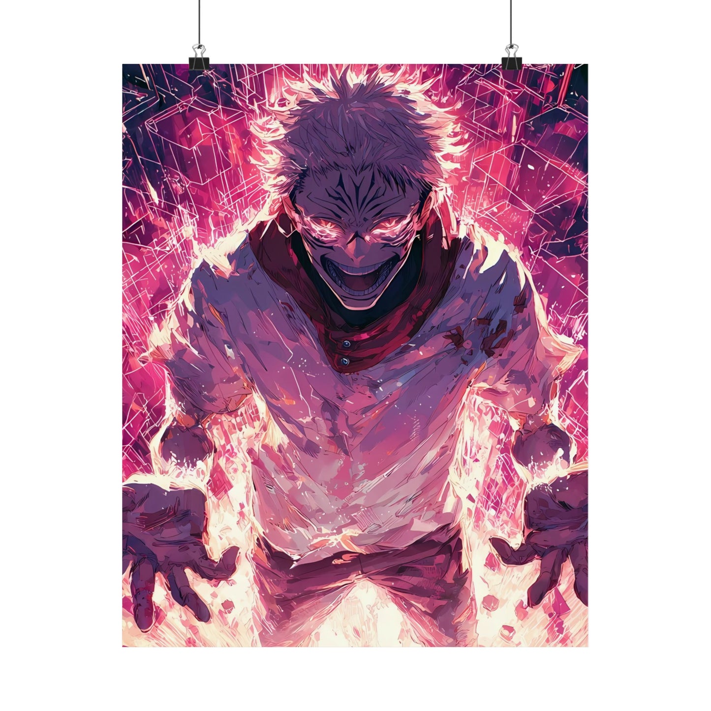 Ryomen Sukuna, Jujutsu Kaisen Anime Fan Art Vertical Poster Wall Art