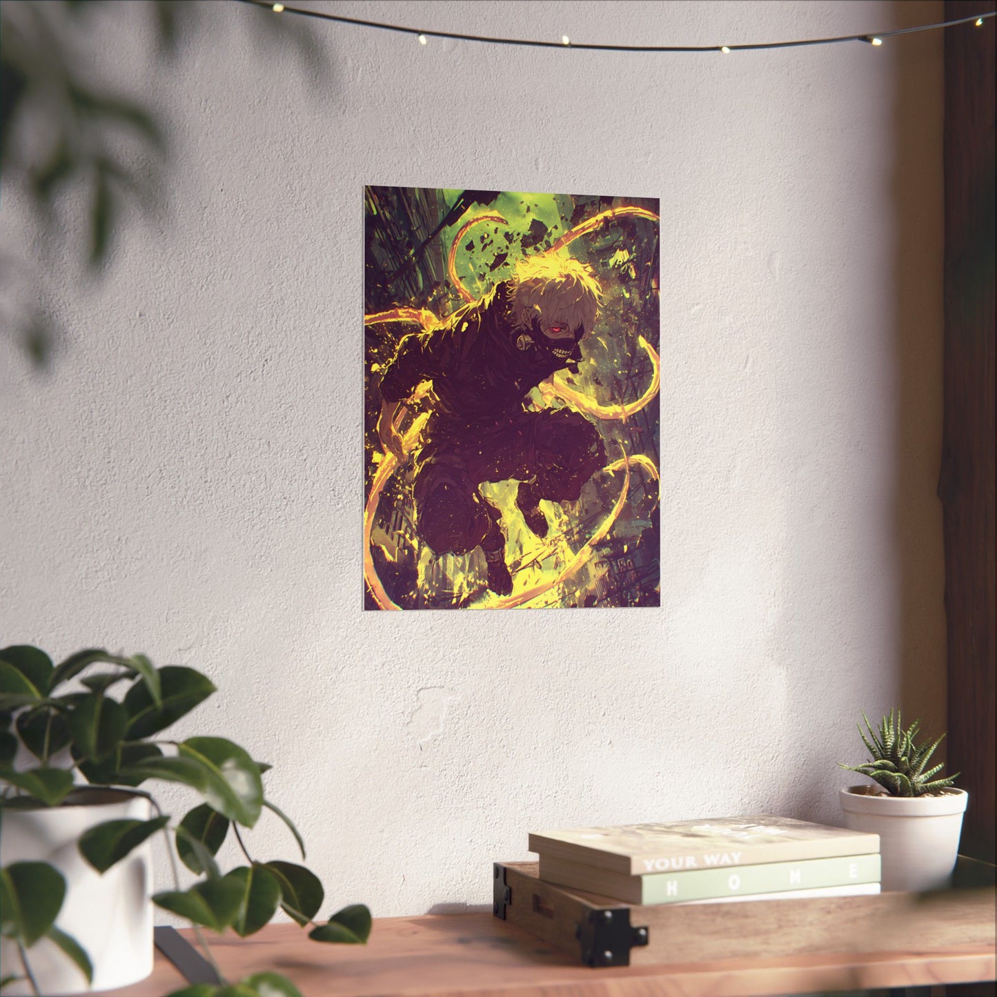 Tokyo Ghoul One Eyed Ghoul Kaneki Ken Anime Fan Art Matte Vertical Poster Wall Art