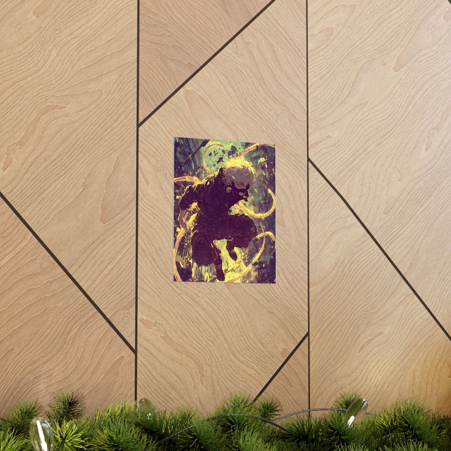Tokyo Ghoul One Eyed Ghoul Kaneki Ken Anime Fan Art Matte Vertical Poster Wall Art