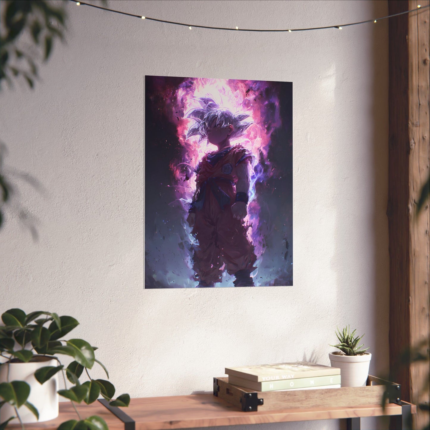 Ultra Instinct Kid Goku, UI Dragon Ball Super Matte Vertical Poster Wall Art