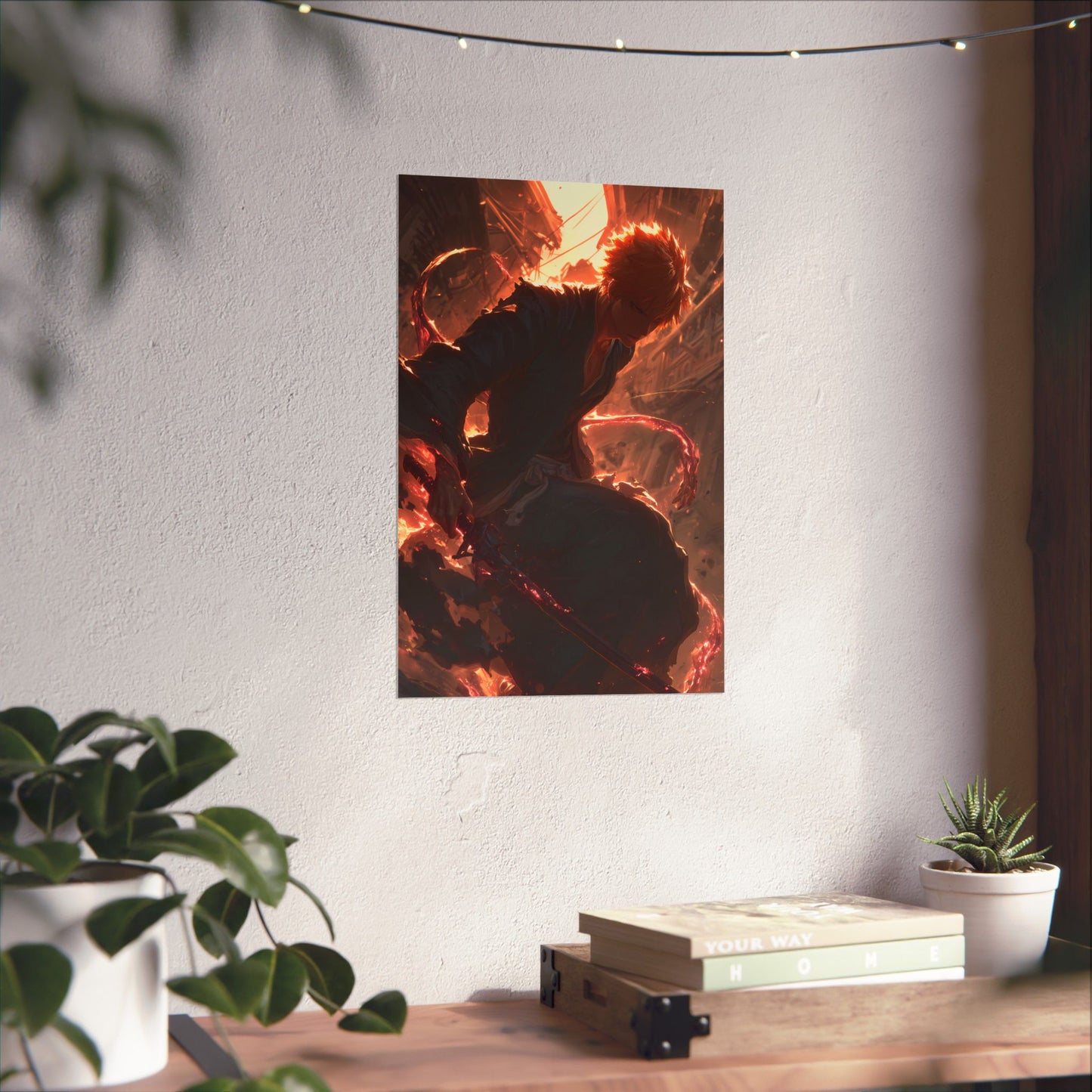 Ichigo Kurosaki Bleach Thousand Year Blood War Anime Matte Vertical Poster Wall Art