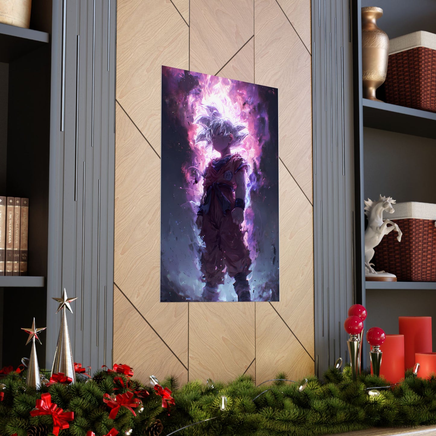 Ultra Instinct Kid Goku, UI Dragon Ball Super Matte Vertical Poster Wall Art