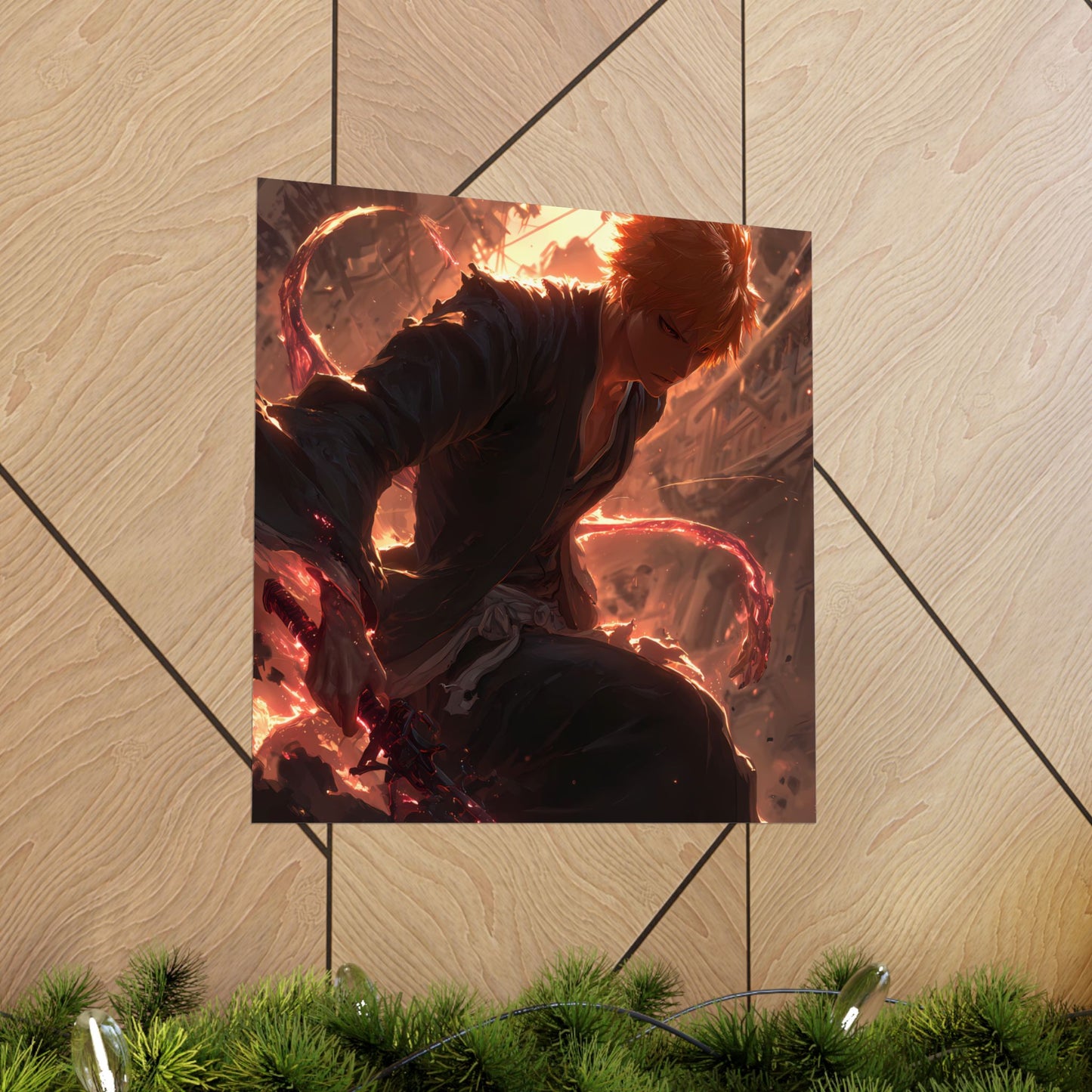 Ichigo Kurosaki Bleach Thousand Year Blood War Anime Matte Vertical Poster Wall Art
