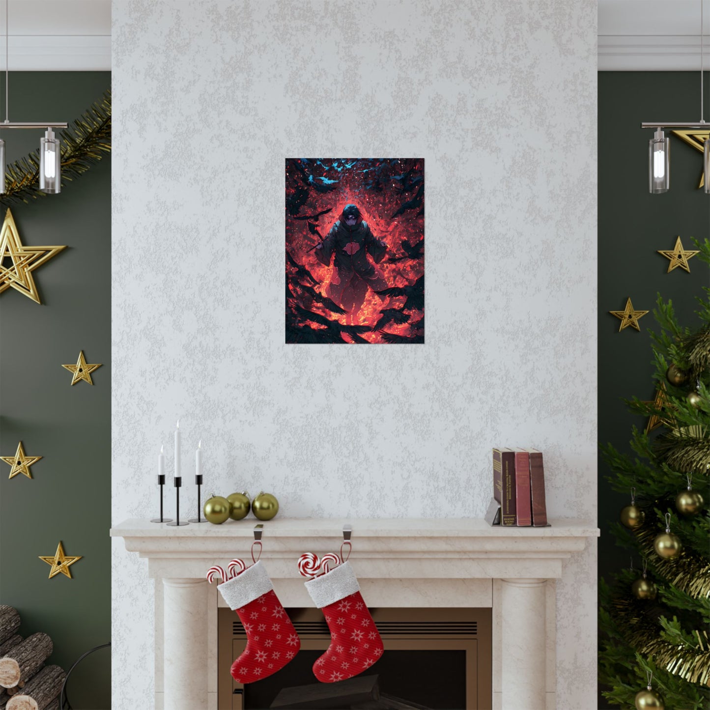 Itachi Uchiha, Tsukuyomi Naruto Shippuden Anime Fan Art Vertical Poster Wall Art